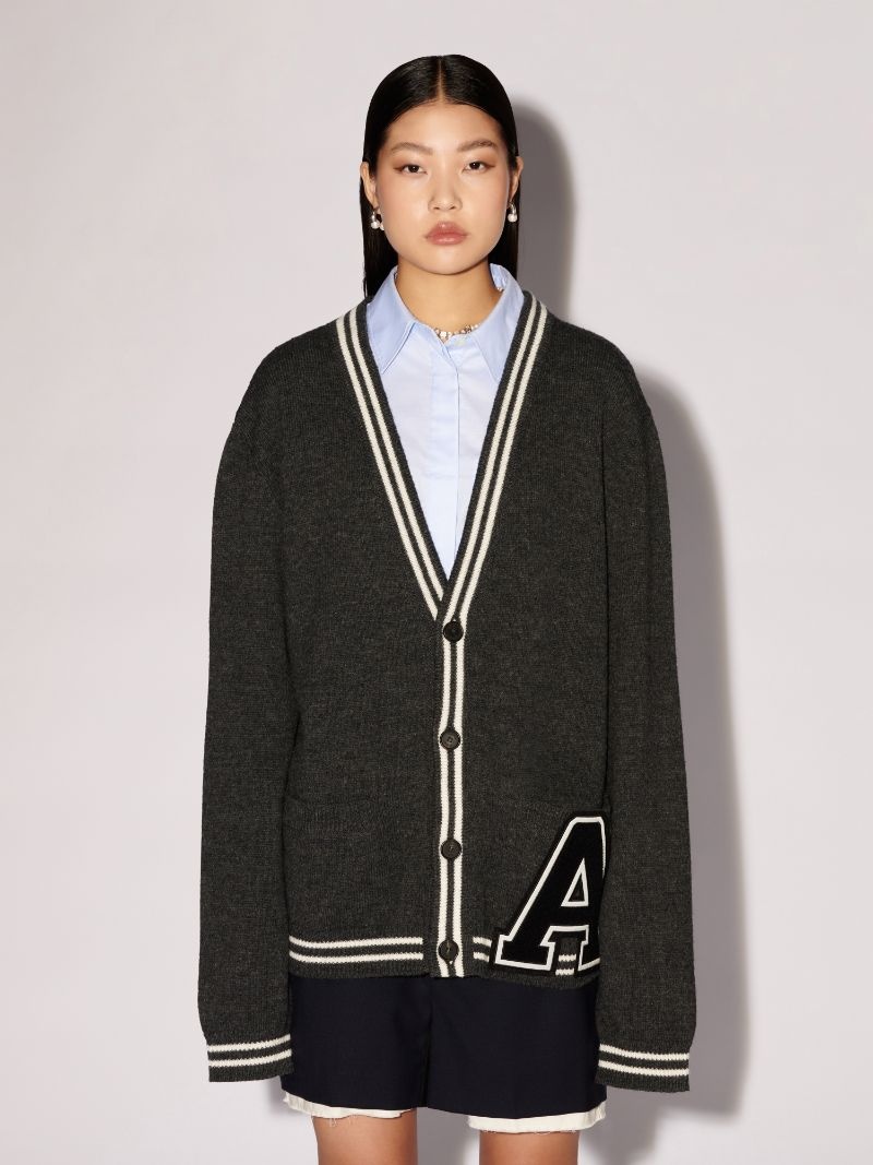 A Patch Knit Cardigan - 5