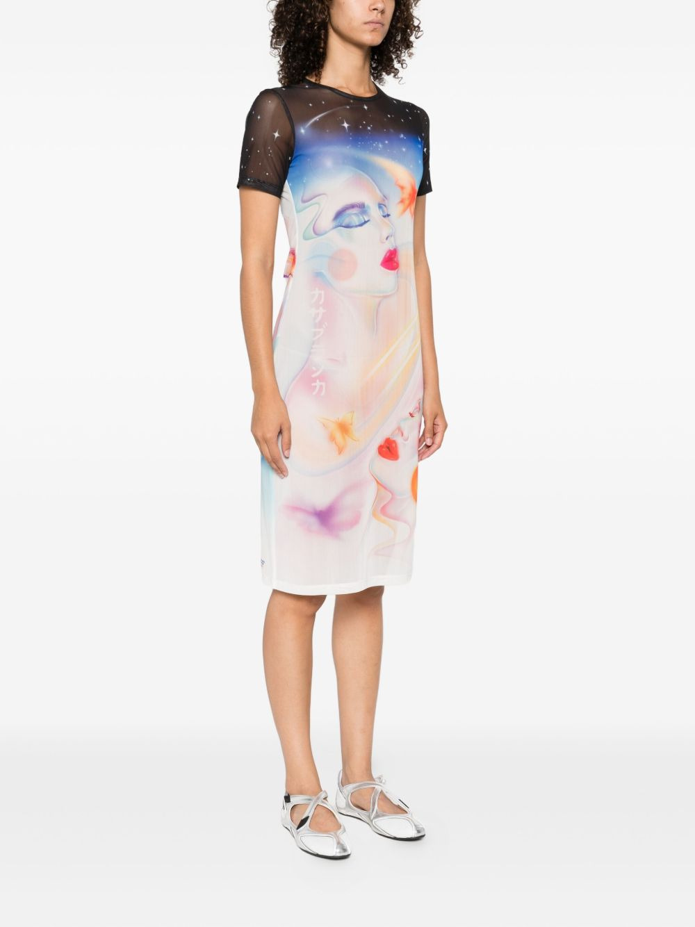 printed midi dress - 3