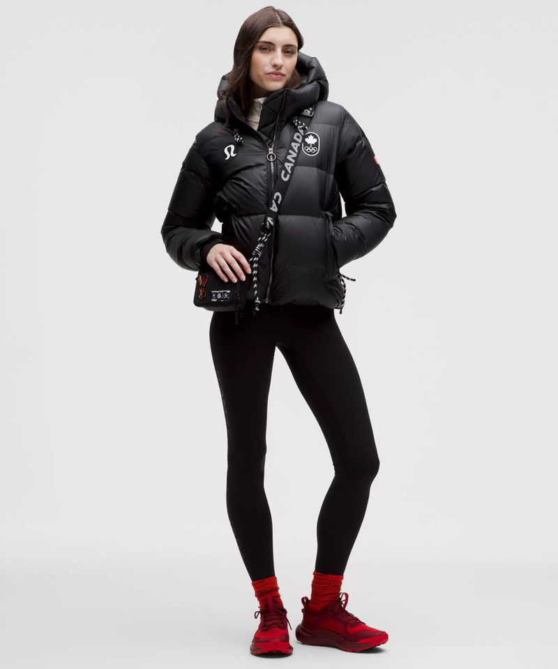 lululemon Team Canada Women's Wunder Puff Large-Hood Jacket Shine *COC Logo outlook
