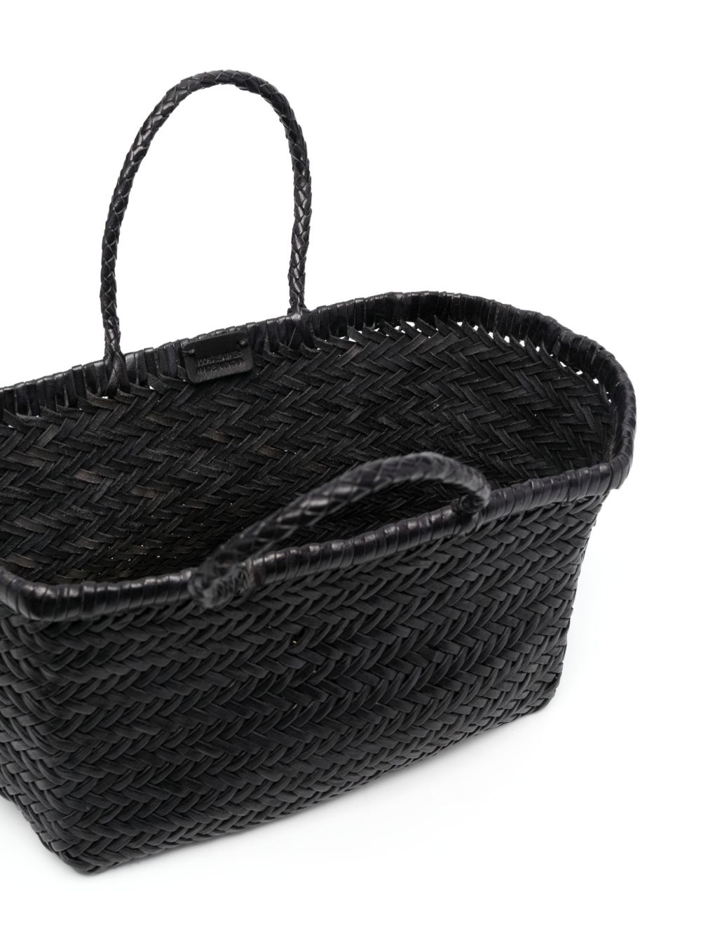 Triple Jump Small woven leather tote - 5