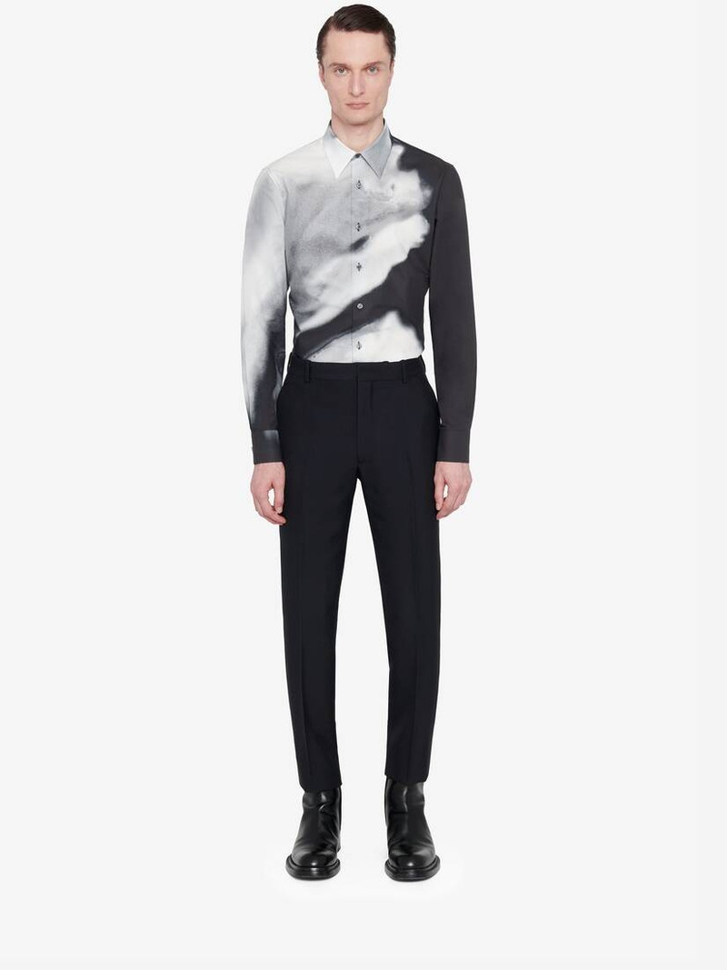 Alexander McQueen Men's Tailored Cigarette Trousers in Black outlook