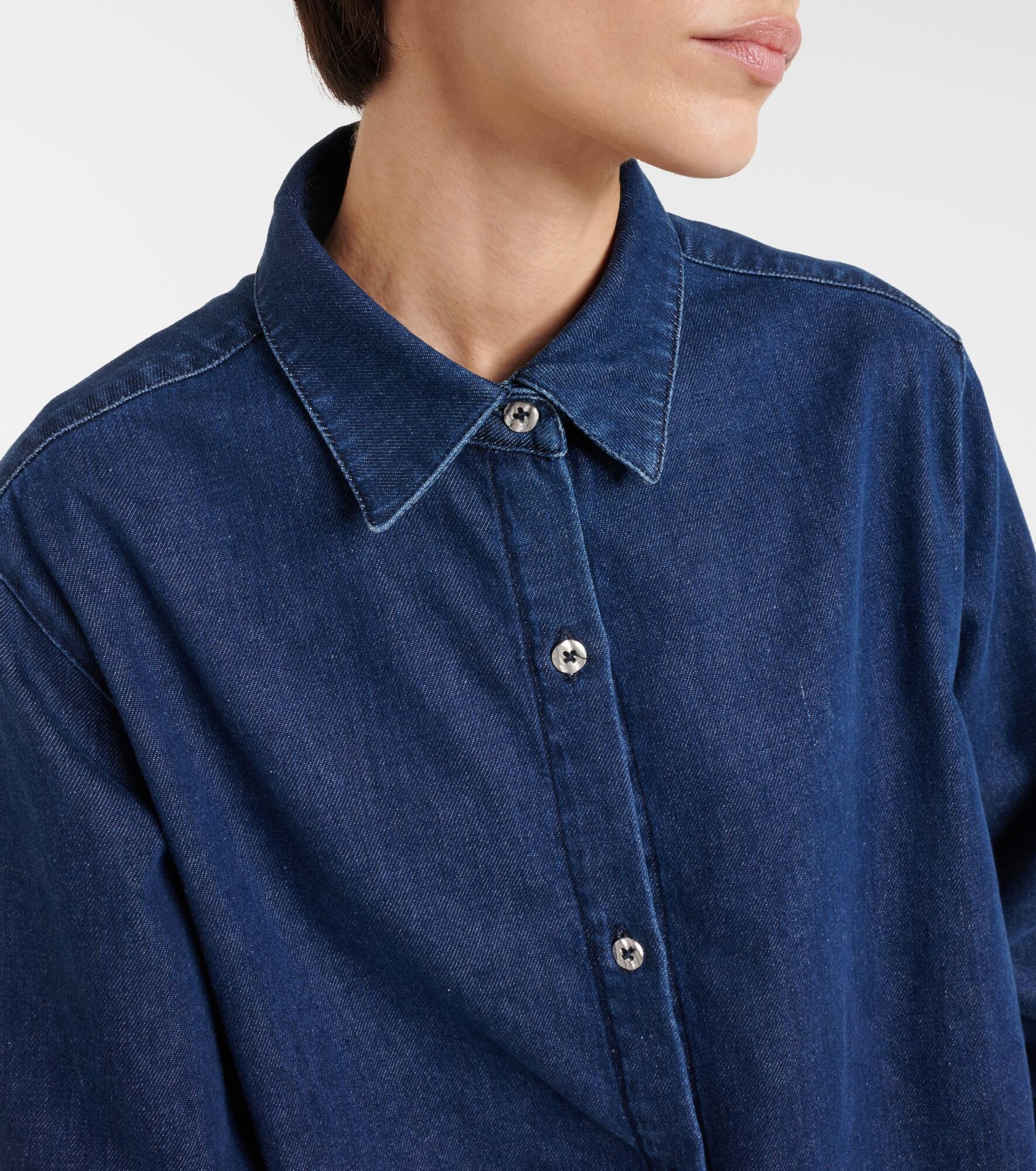 Navie denim shirt - 4