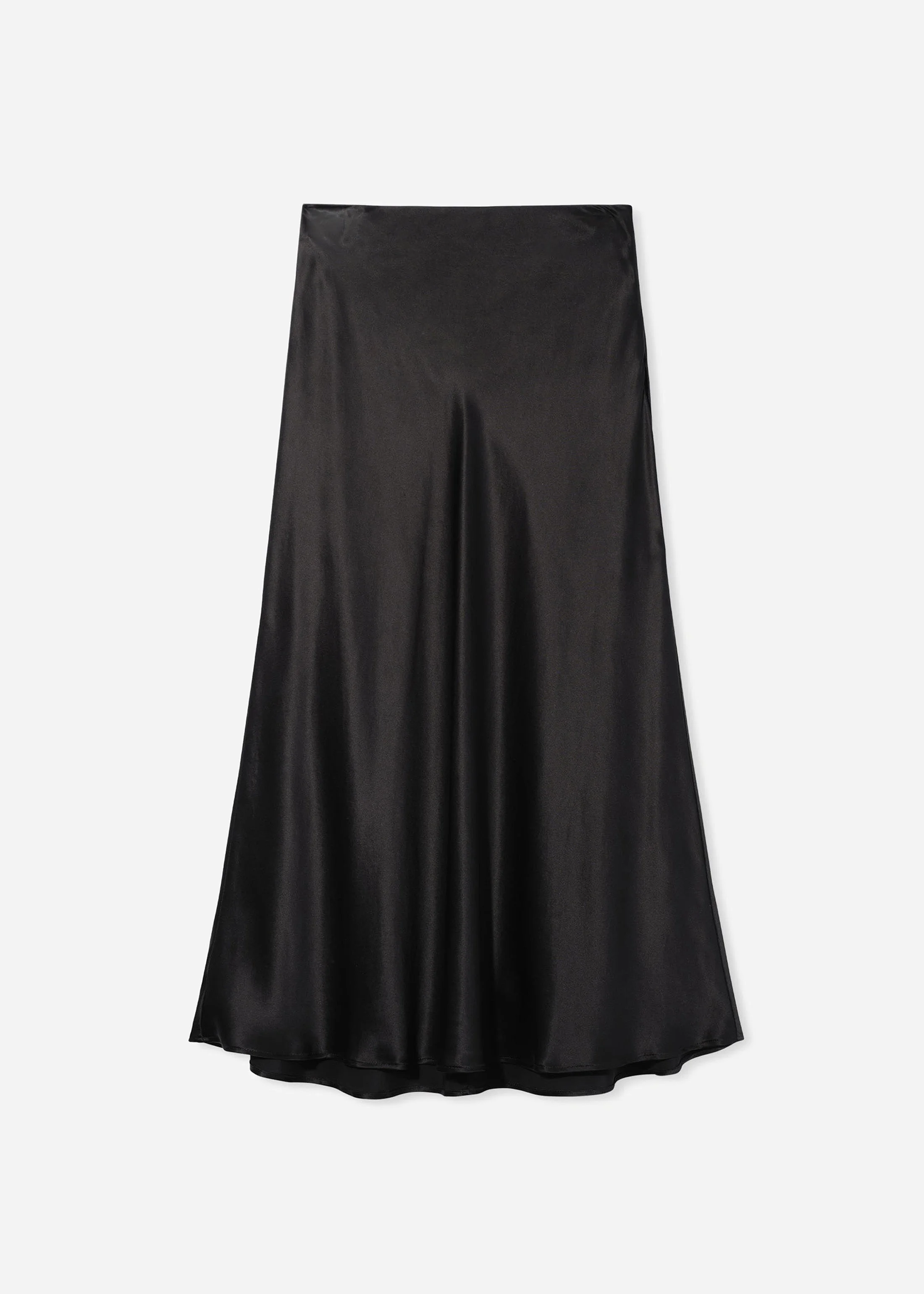 Bias Cut Slip Skirt in Silk - 1