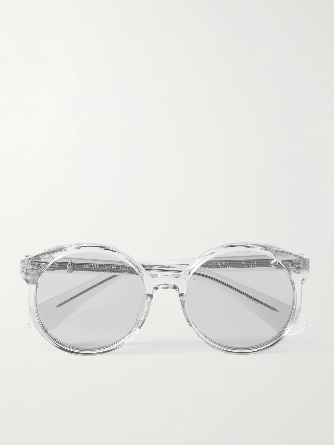 Round-Frame Acetate Sunglasses - 1