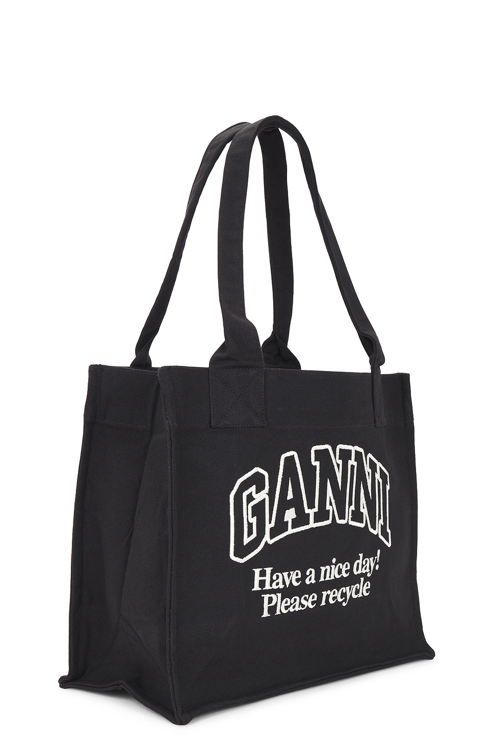 Large Easy Shopper Contrasted Logo Bag - 3