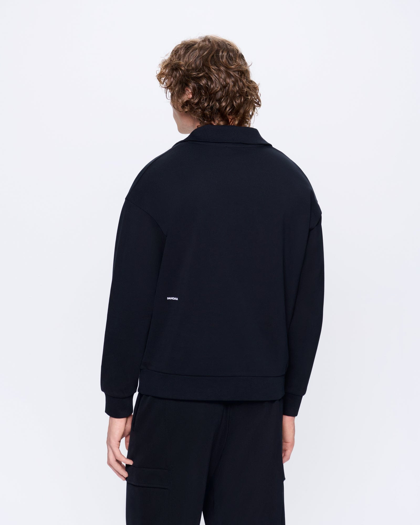 Mens DNA Double Jersey Half Zip Sweatshirt - Black - 5