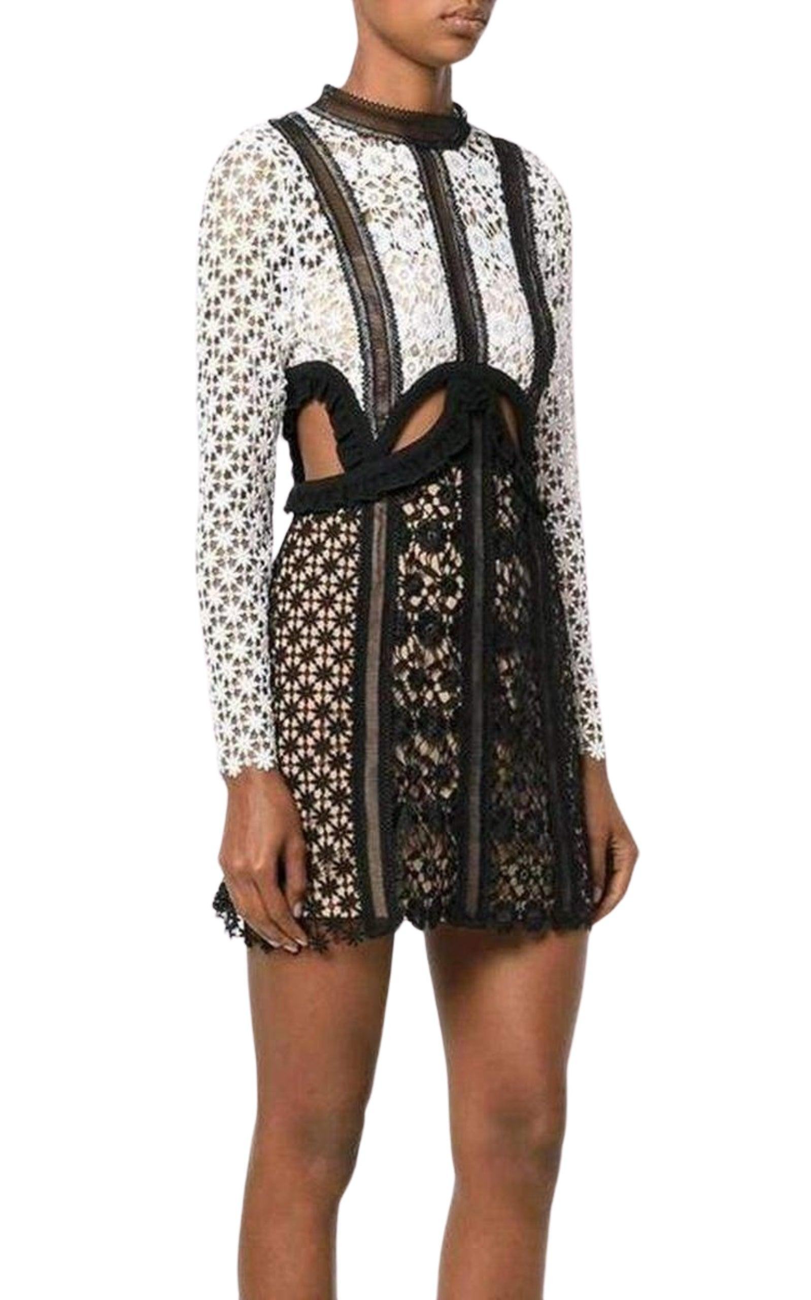 Payne Lace Cut-out Mini Dress - 3