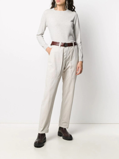 Brunello Cucinelli crew neck cashmere jumper outlook