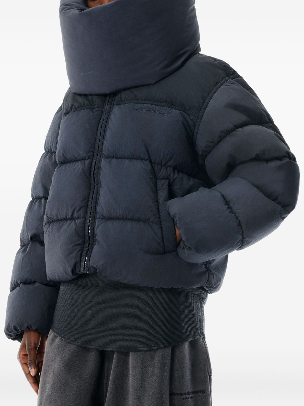 cropped puffer jacket - 5