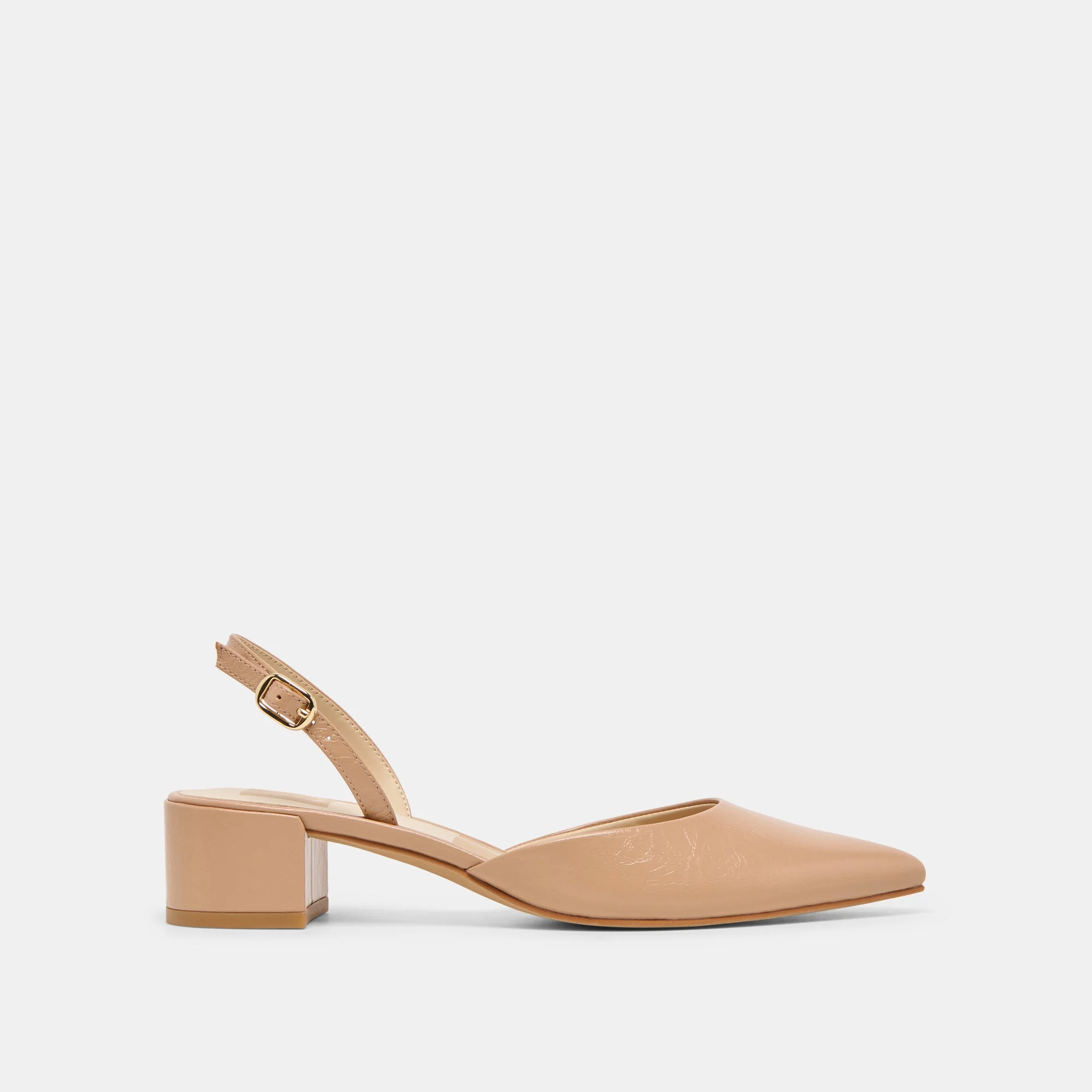 CAREL HEELS LT TAN CRINKLE PATENT LEATHER - 1