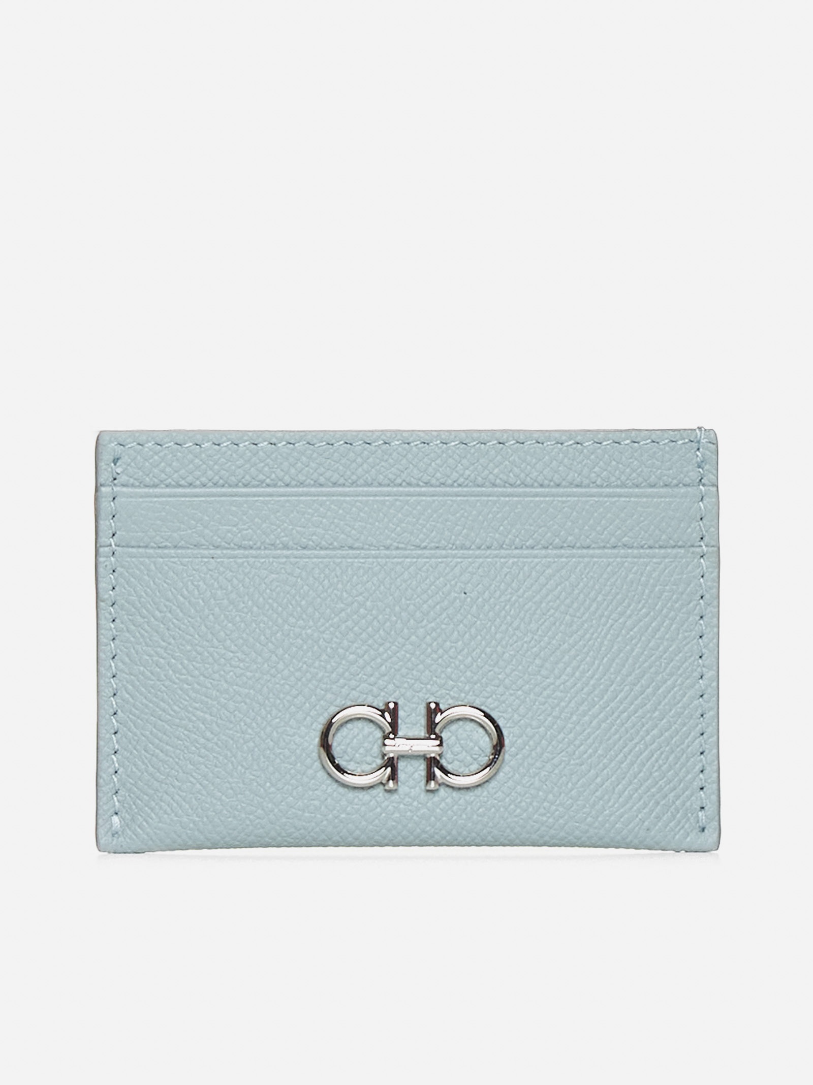 The Gancini leather card holder - 1