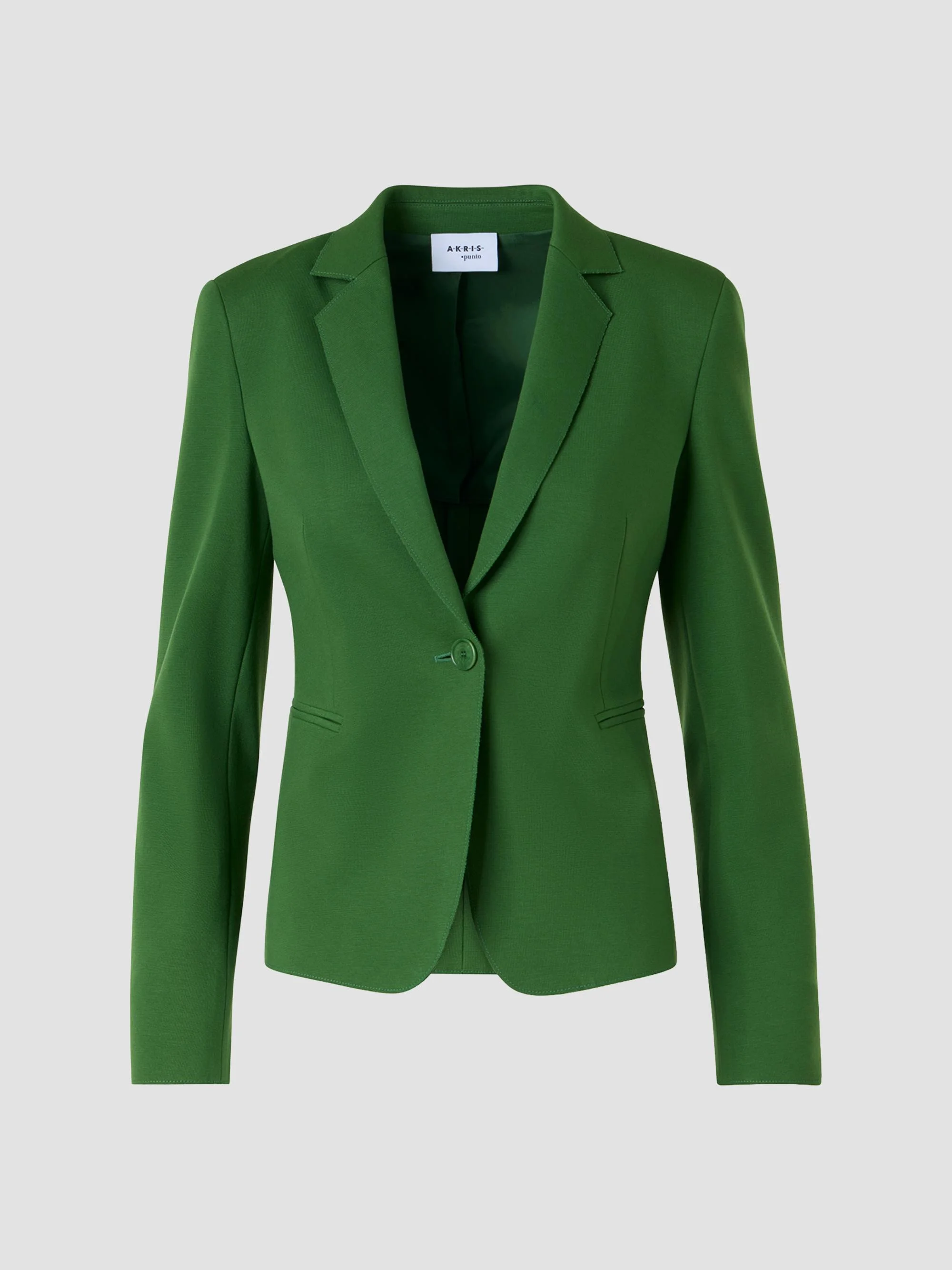 Women's Jersey One-Button Blazer - Green - 1