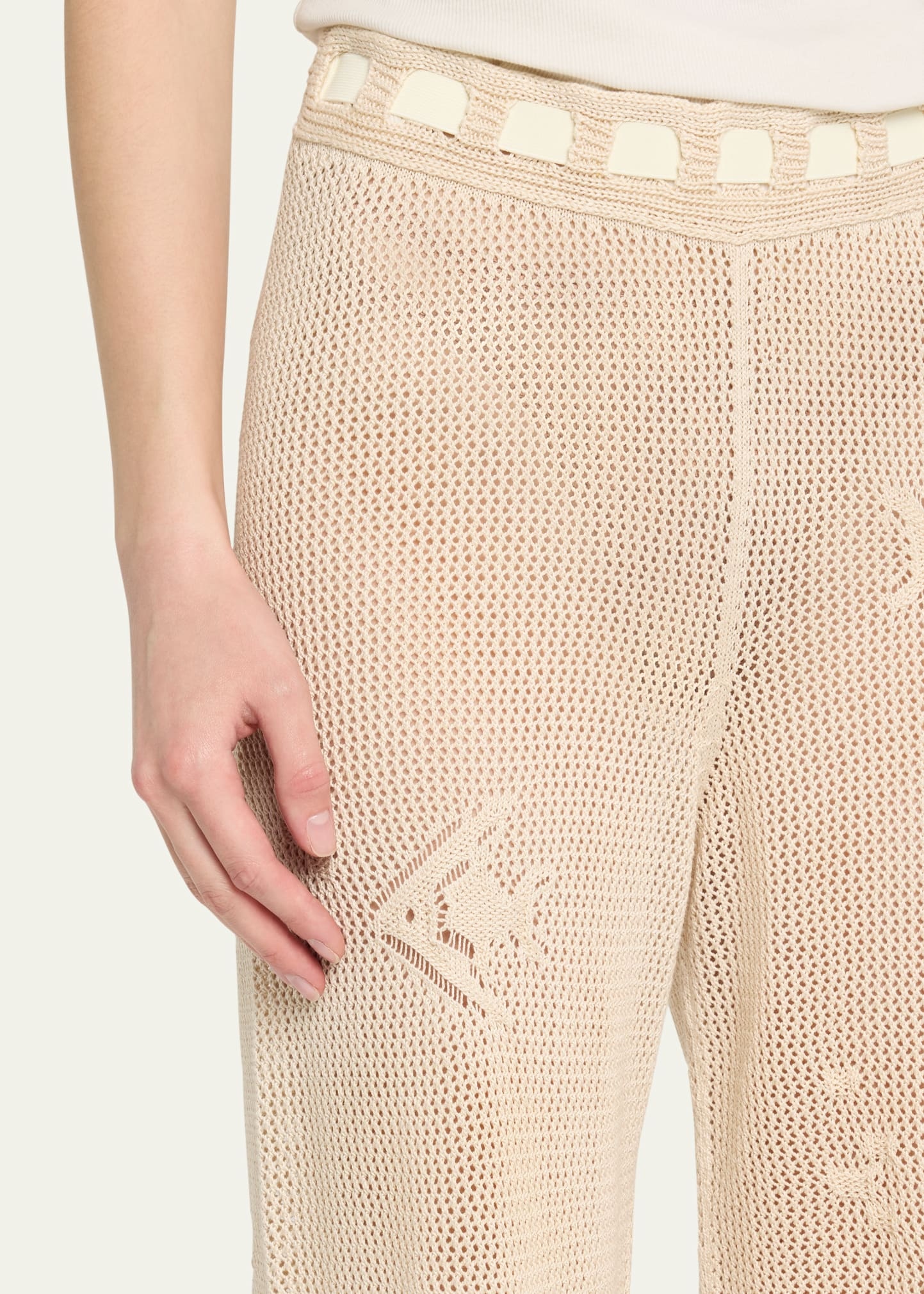 Angel Fish Knit Lace Joggers - 5