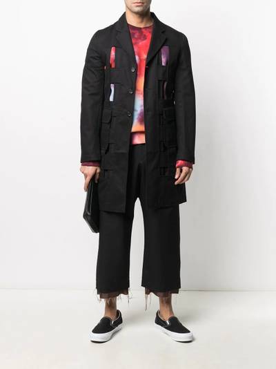 Comme des Garçons SHIRT long cut-out coat outlook