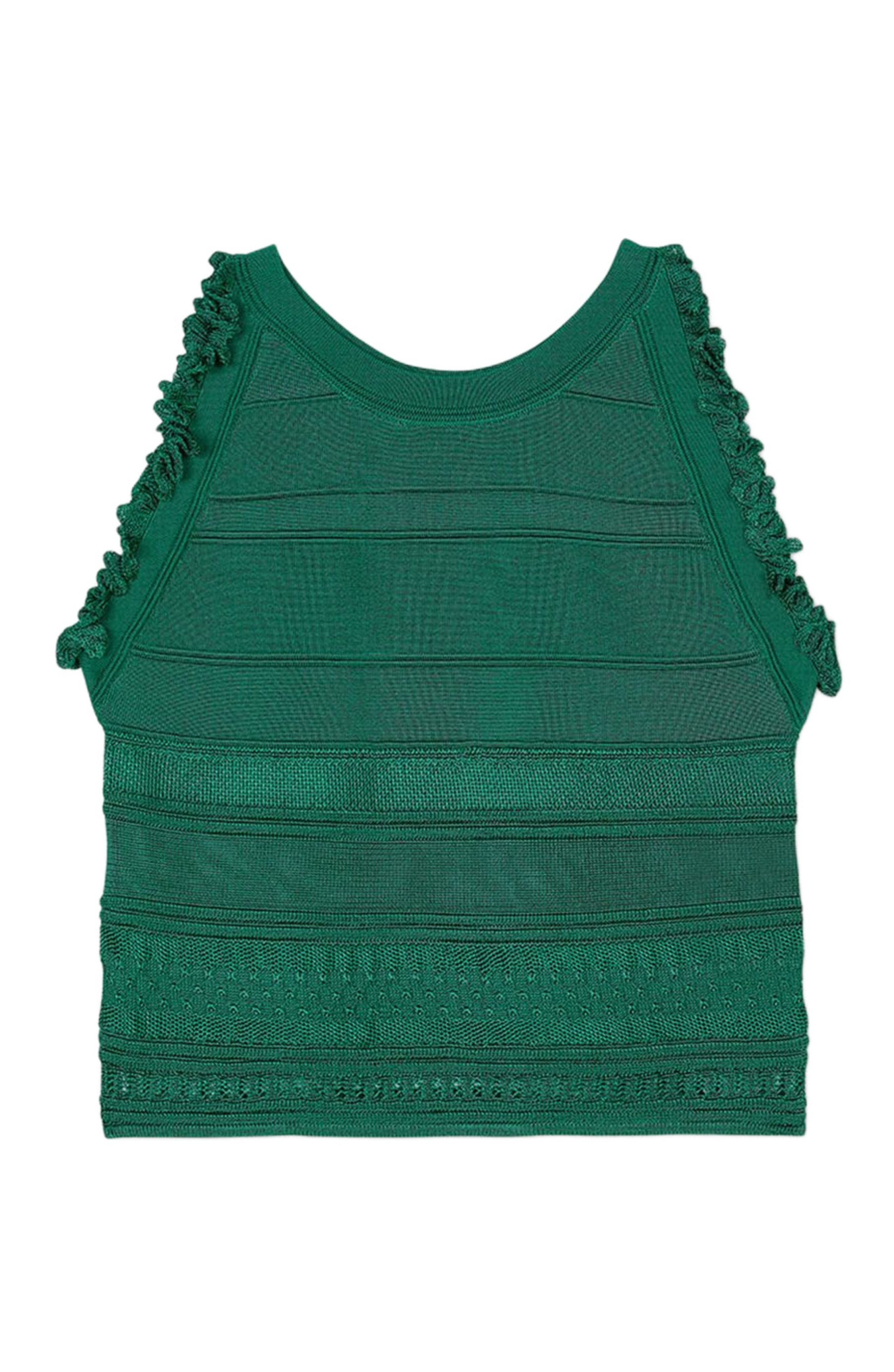 SANDRO Sleeveless sweater in Emeuraude Green at Nordstrom - 5