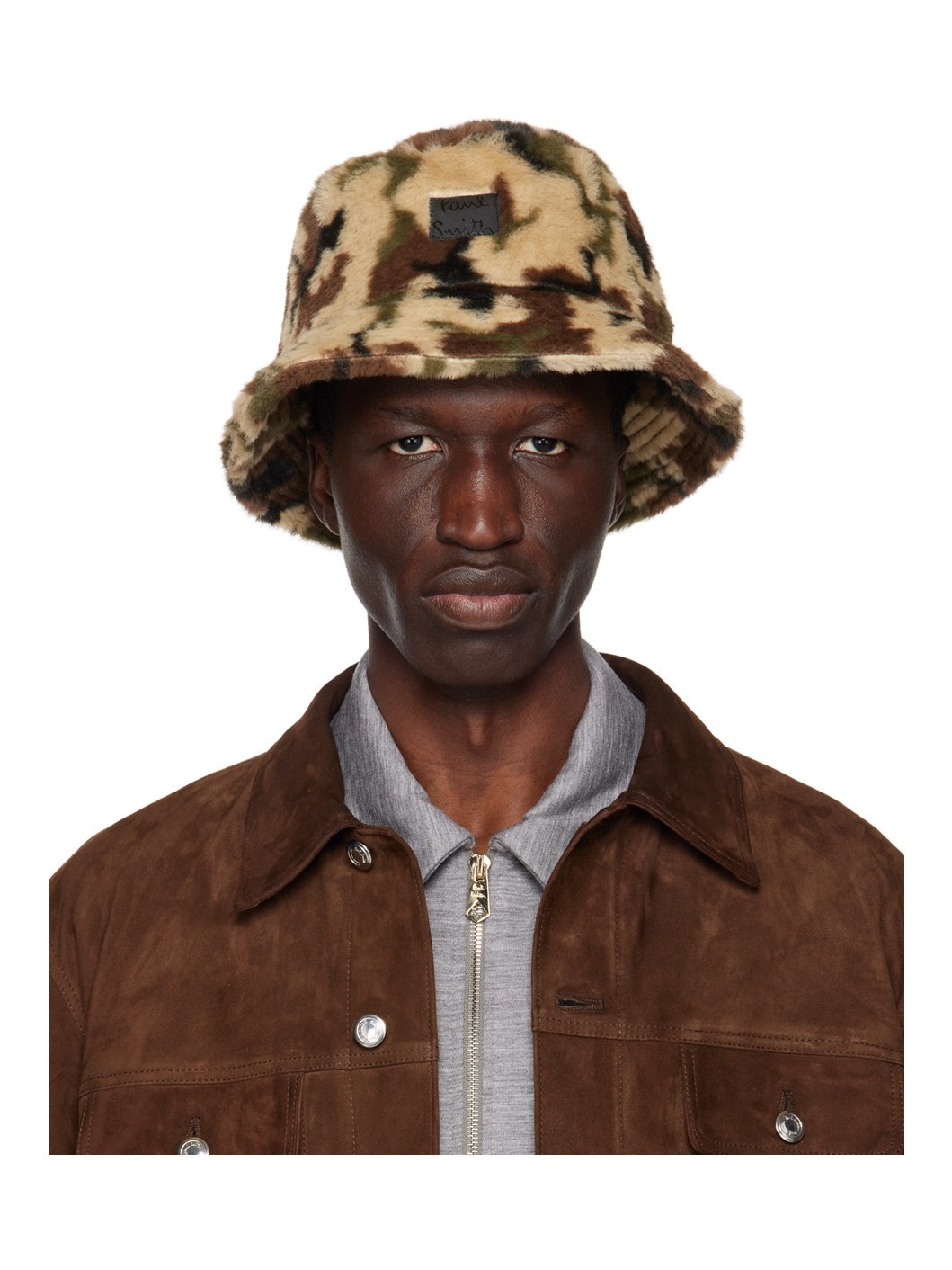 Brown Camouflage Bucket Hat - 1