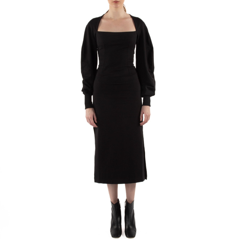 Square Collar Jersey Dress 1