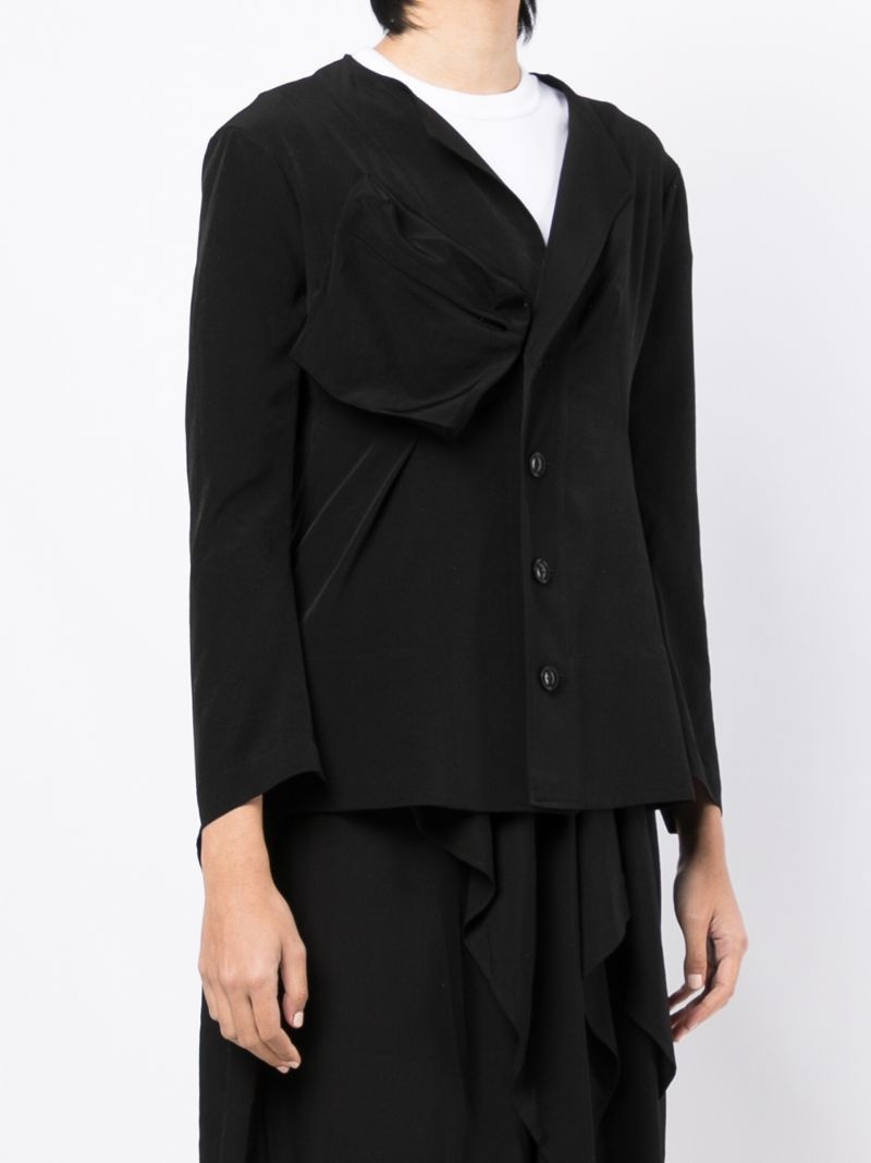ruched-detail jacket - 3