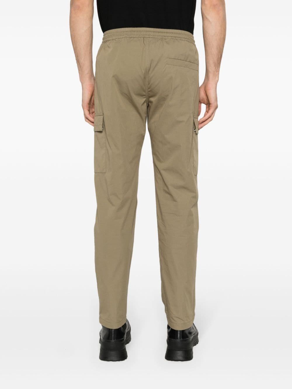 drawstring-fastening cargo pants - 4