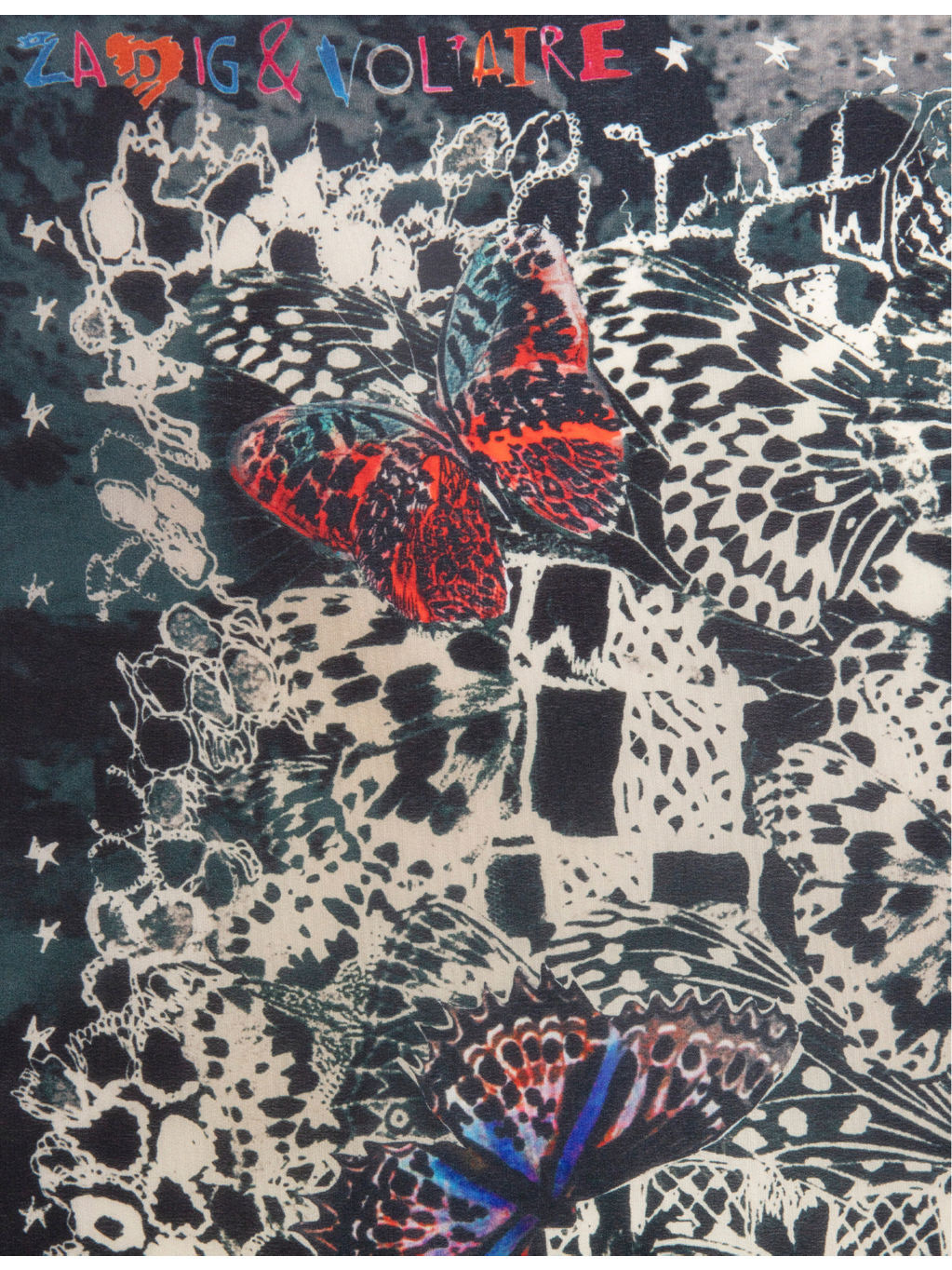 Blondie graphic-print silk scarf - 2