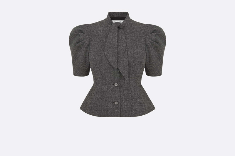 Fitted Jacket with Tied Neckline 1