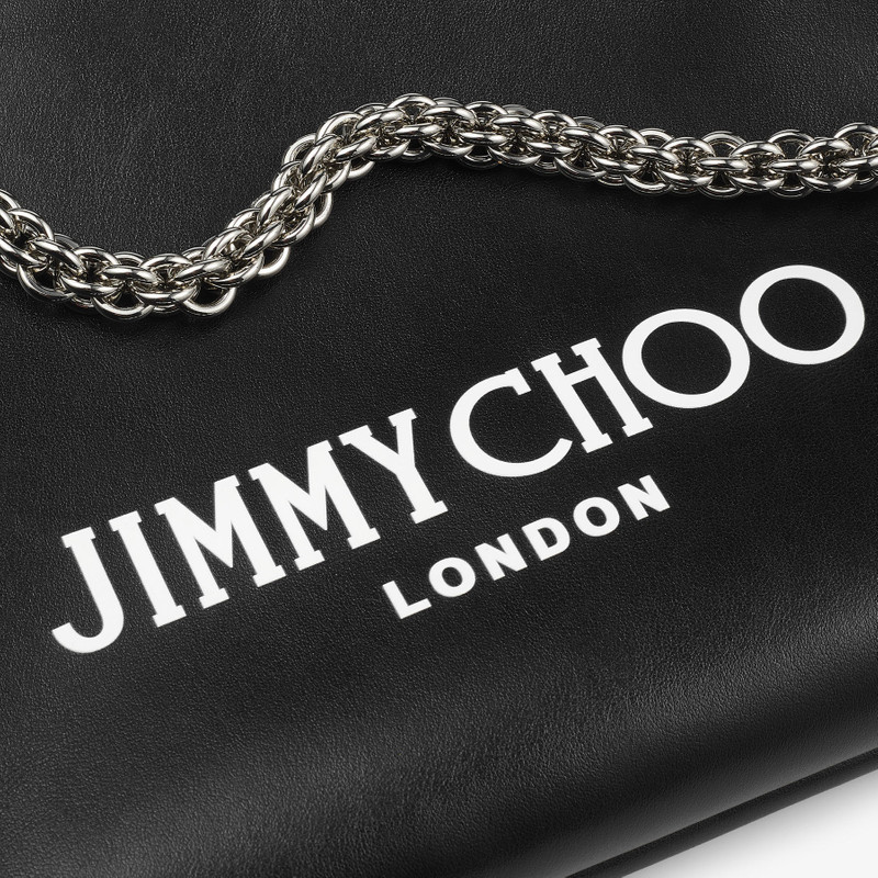 Callie Shoulder
Black Leather Shoulder Bag with Jimmy Choo Logo 4