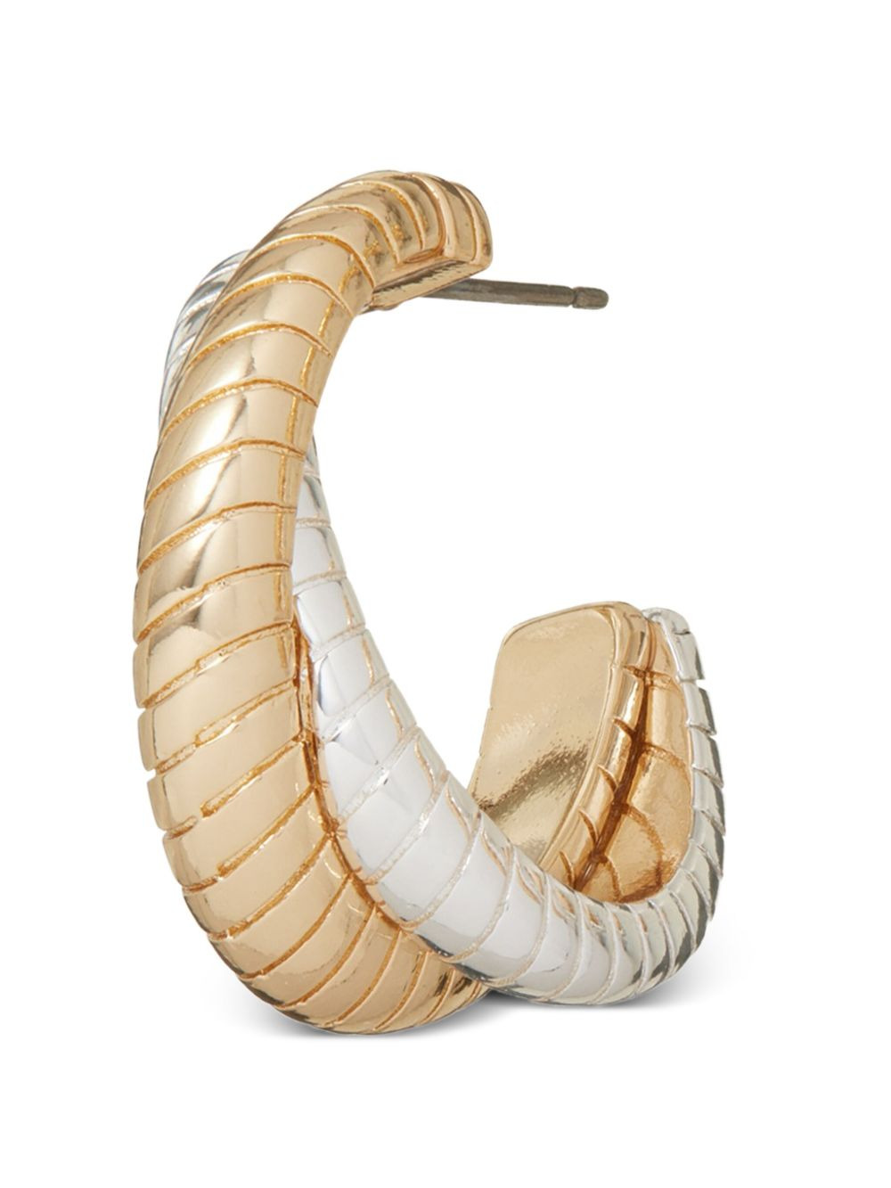 The Double Cobra twisted hoop earrings - 2
