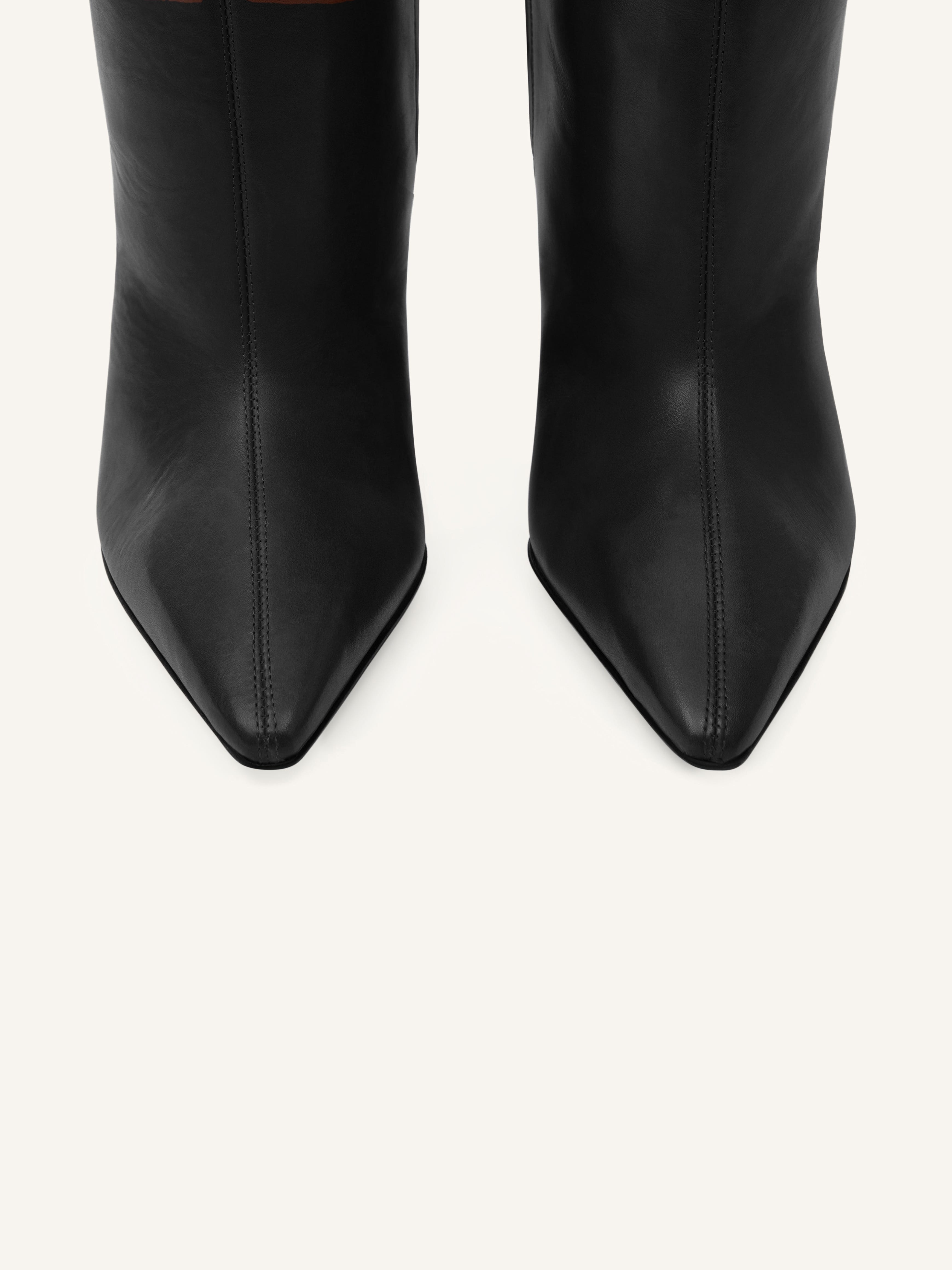 ASTRO WEDGED LEATHER BOOTS - 4