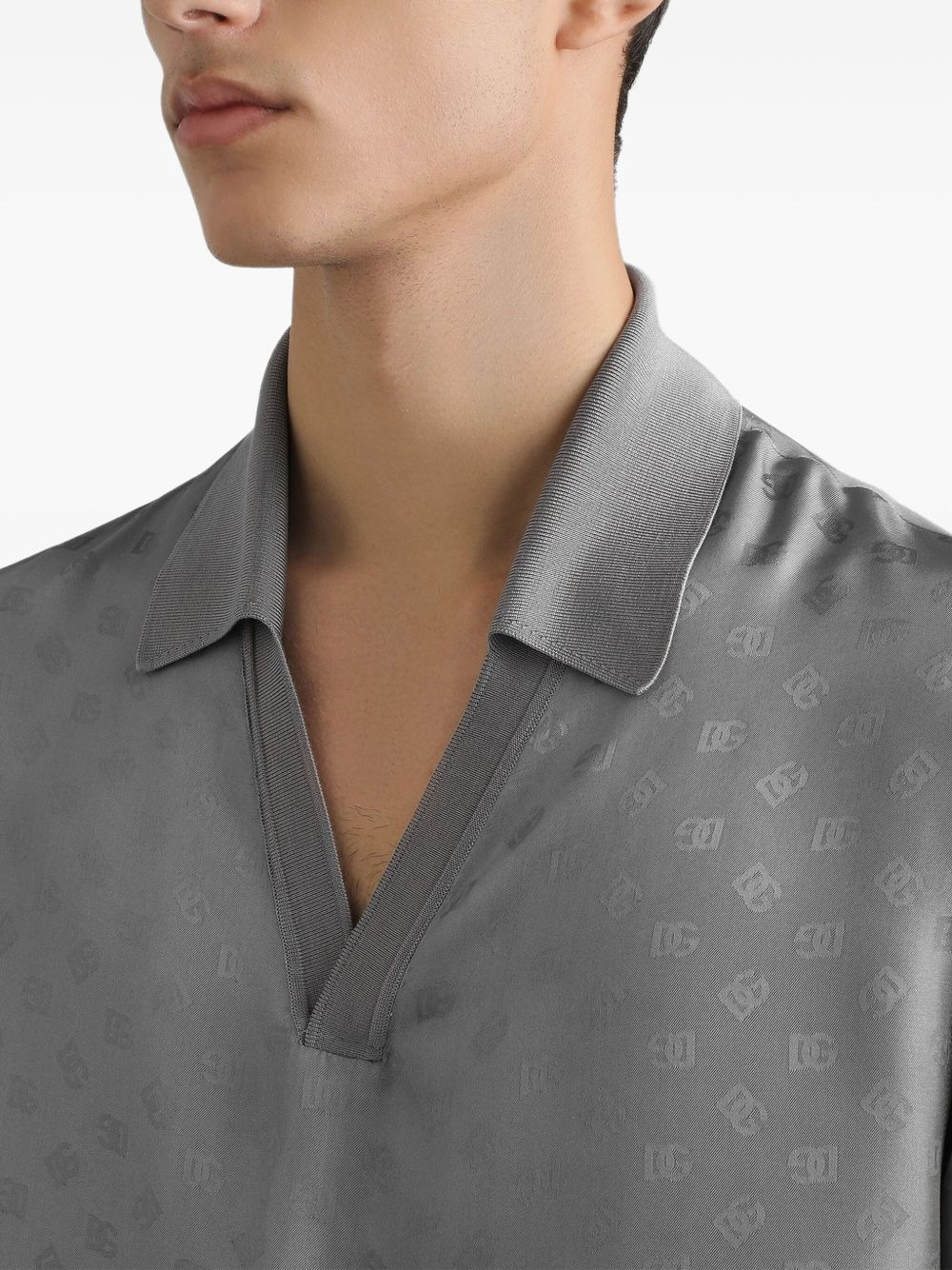 logo-jacquard T-shirt - 4