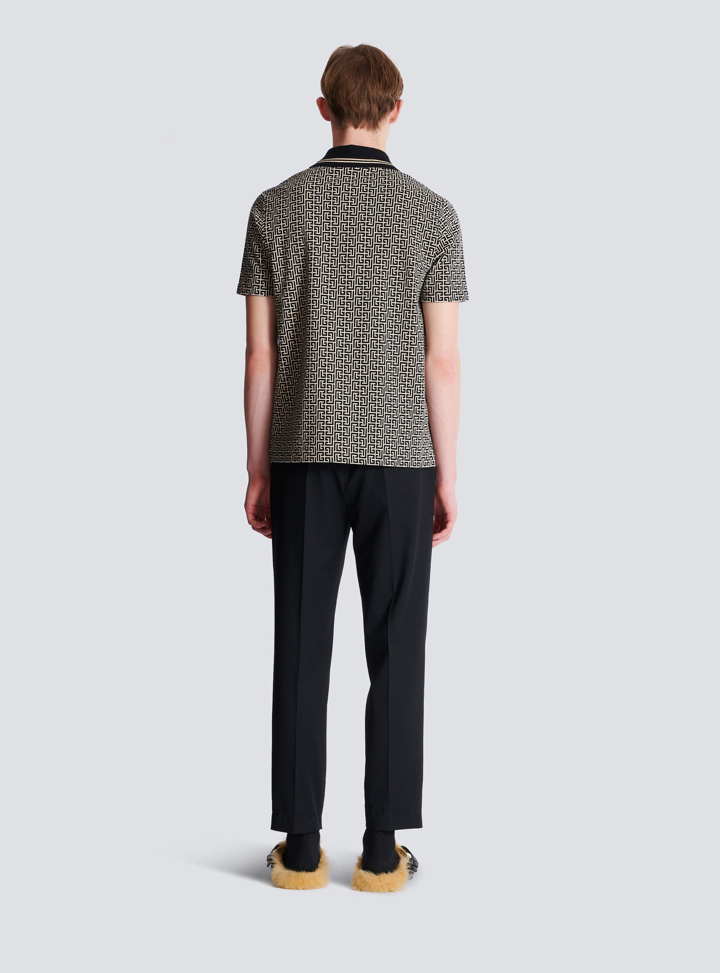 PB Labyrinth jacquard polo shirt - 4