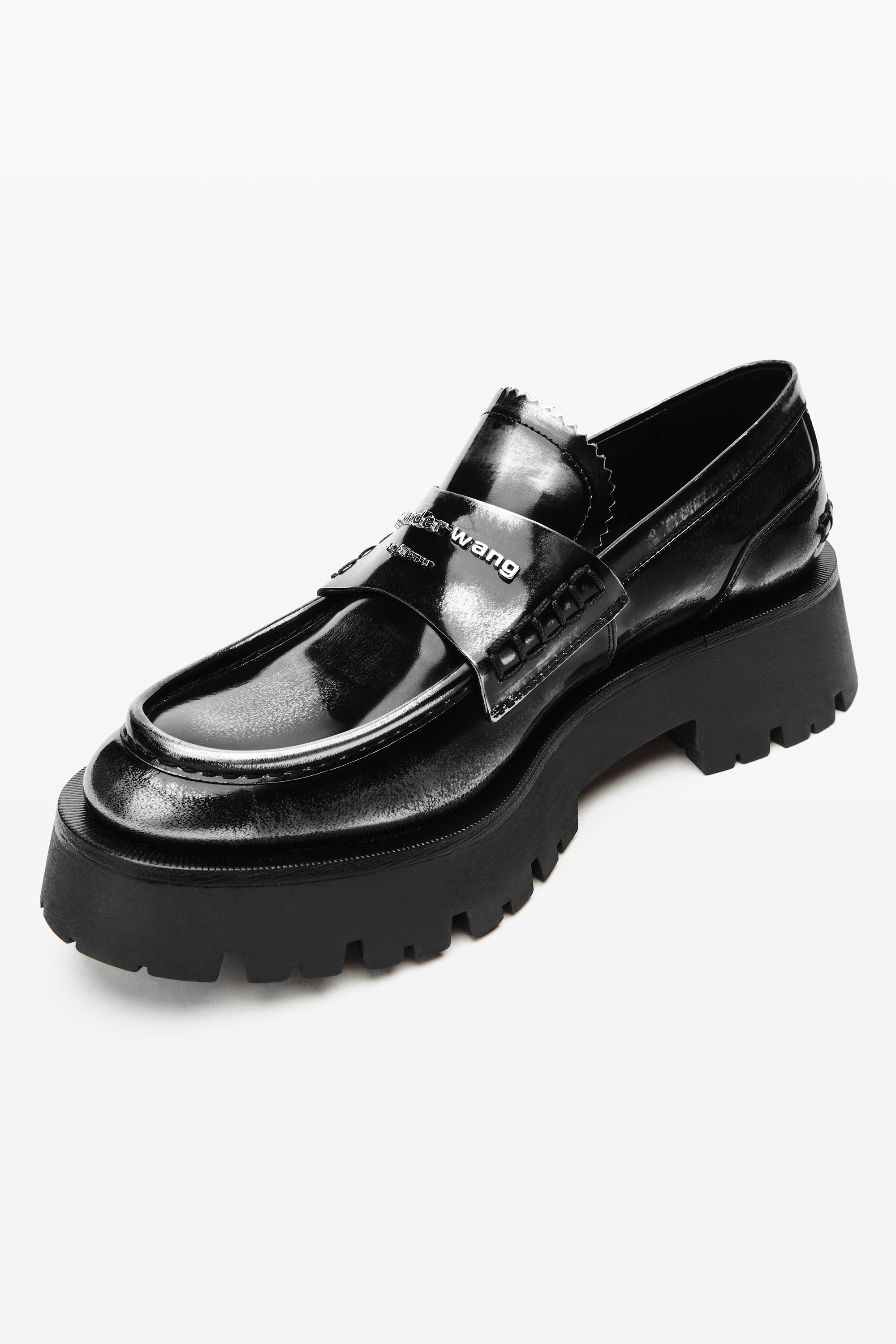 Black & Grey Box calf Carter Loafer - 3