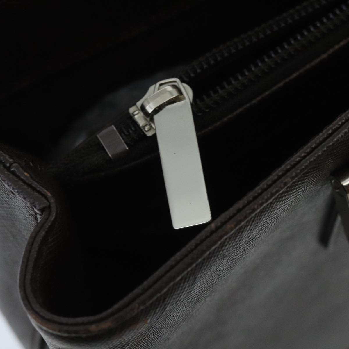 Burberry Hand Bag Leather Brown Silver - 6