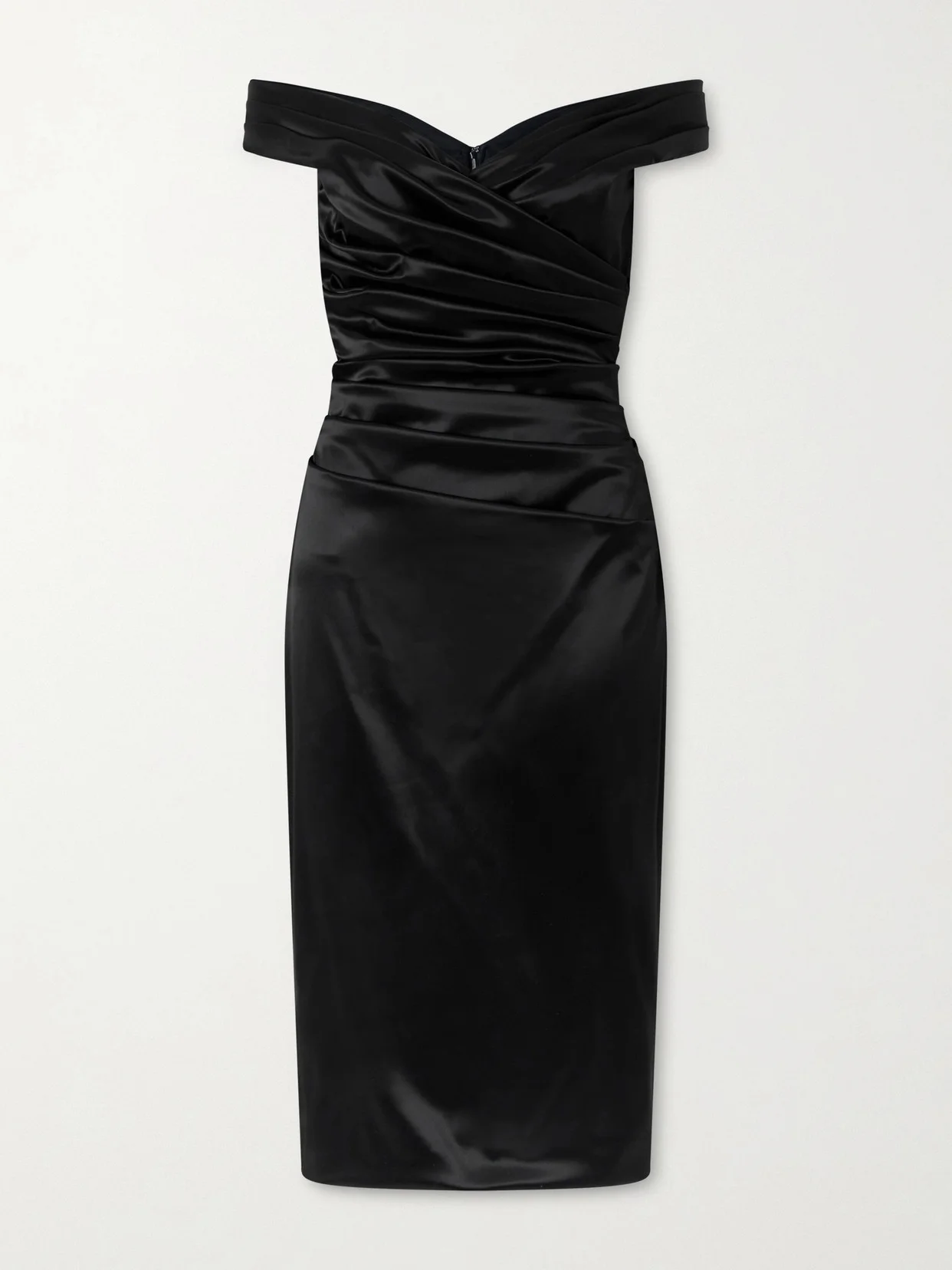 dolce and gabbana off the shoulder dress Dolce & Gabbana Long Lam Jersey One-shoulder Dress