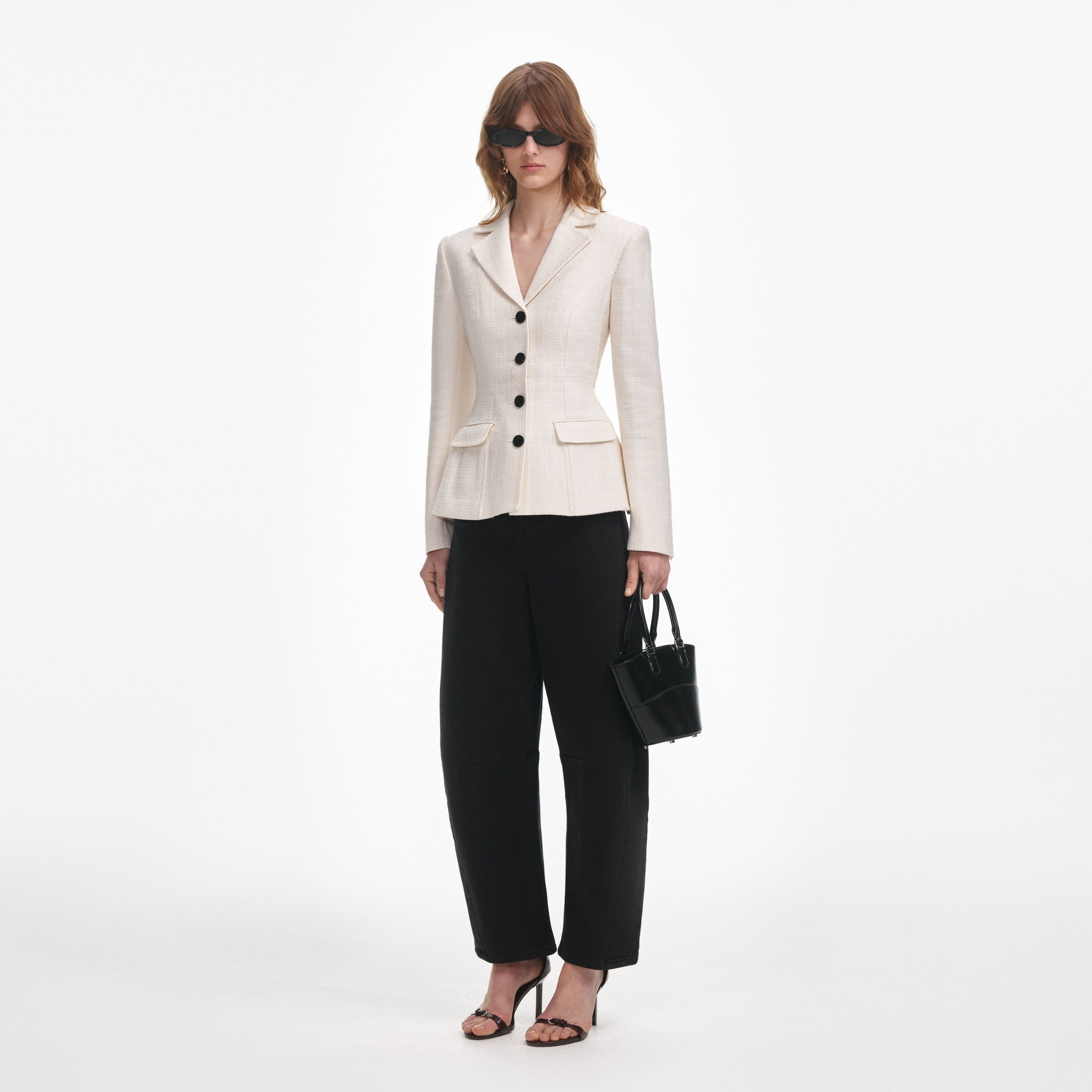 Cream Boucle Jacket - 2