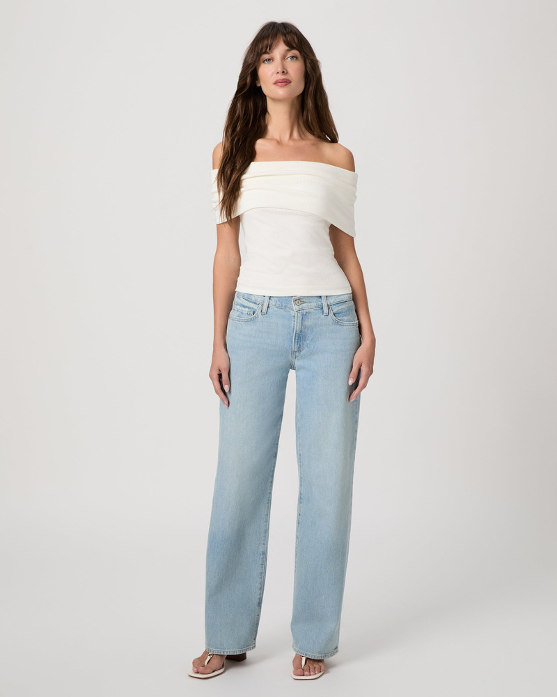 PAIGE Low Rise Dana Straight Jean outlook