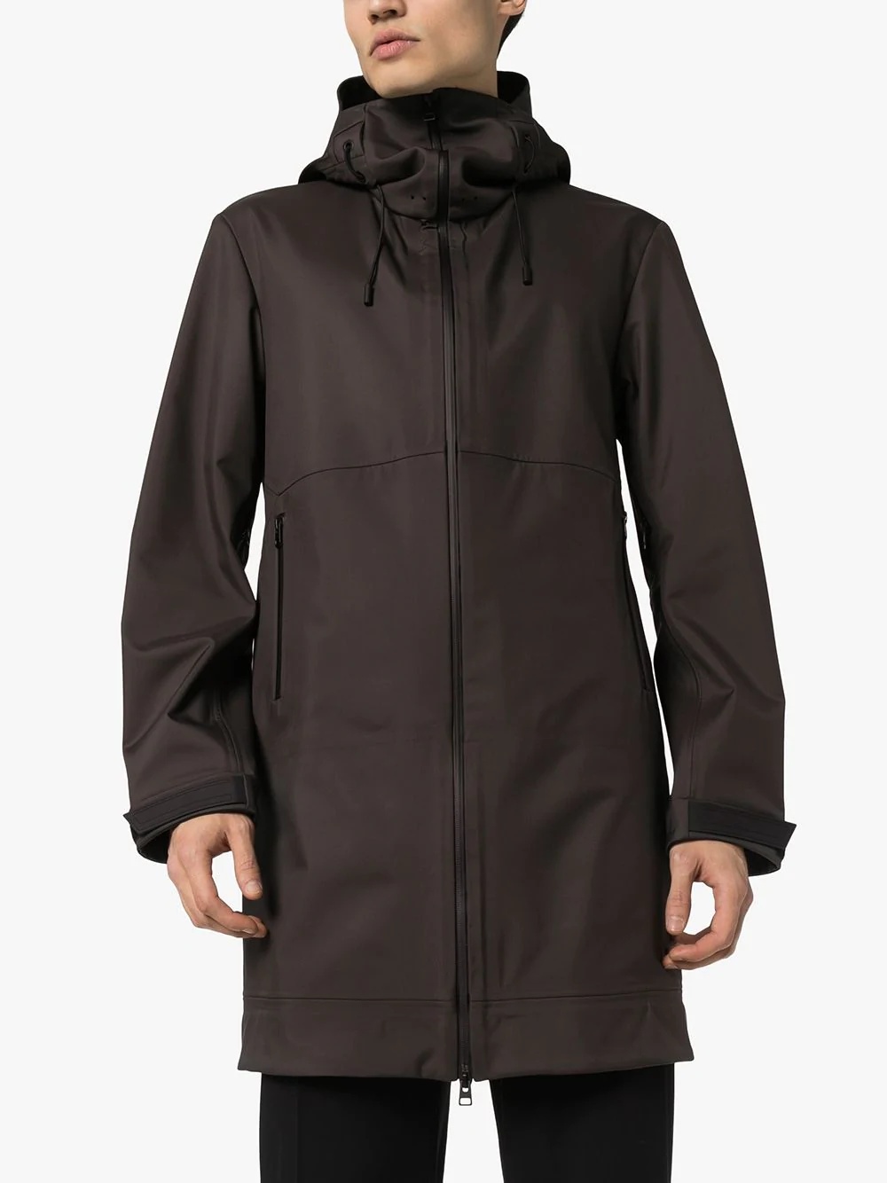 technical hooded coat - 3