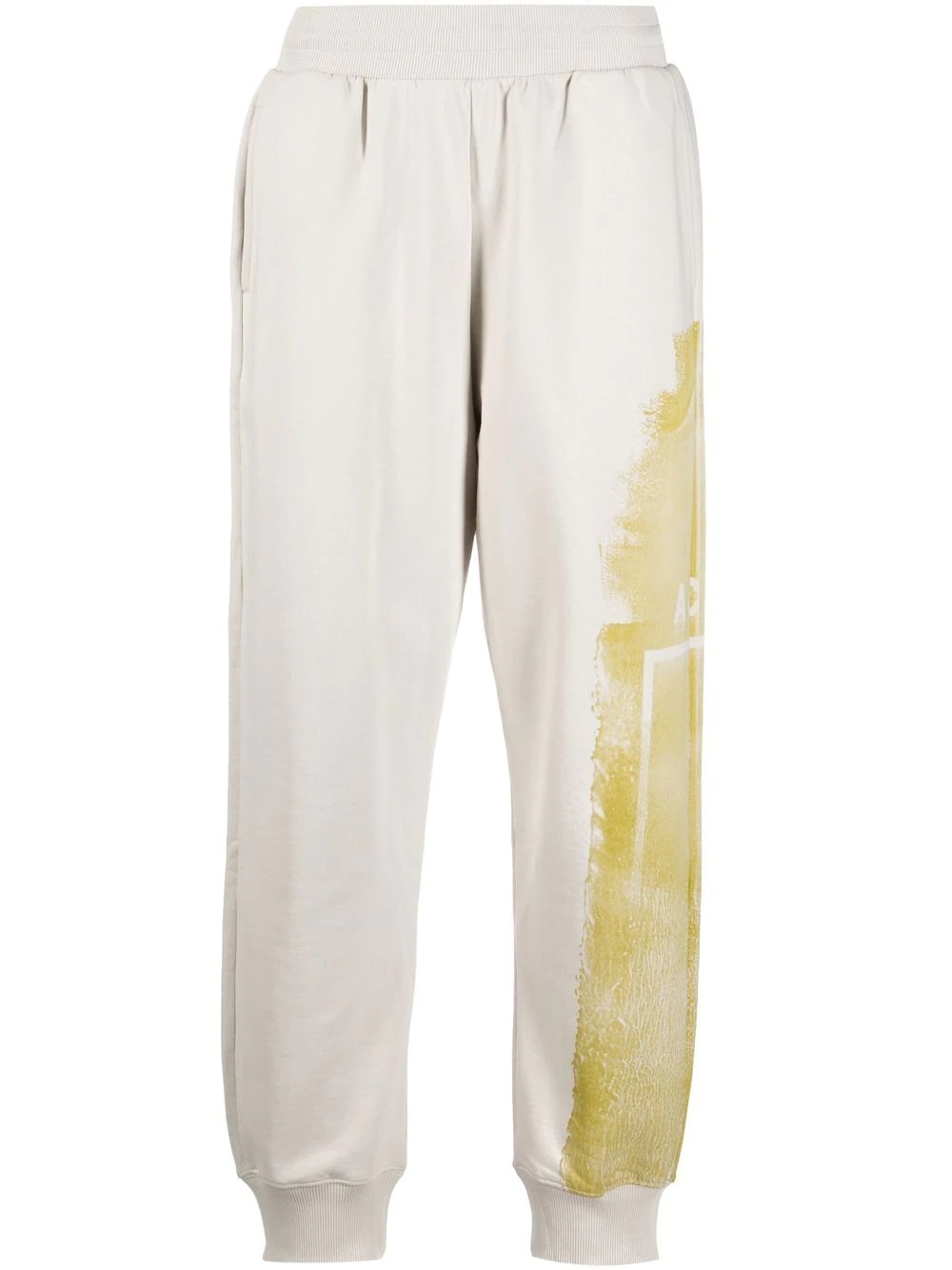 graphic-print cotton joggers - 1