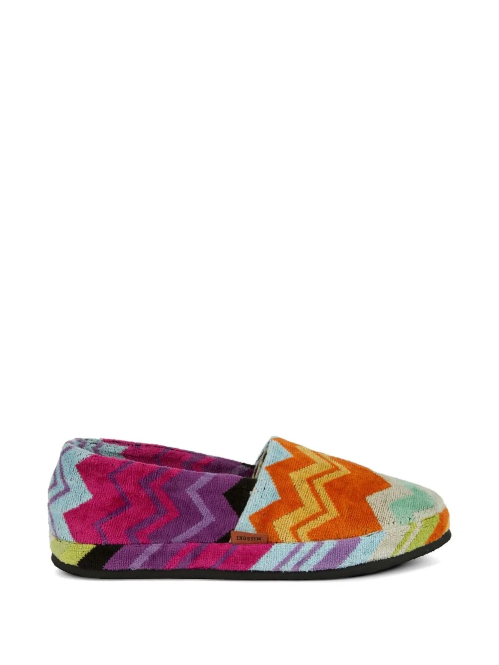 zigzag-pattern slippers - 1