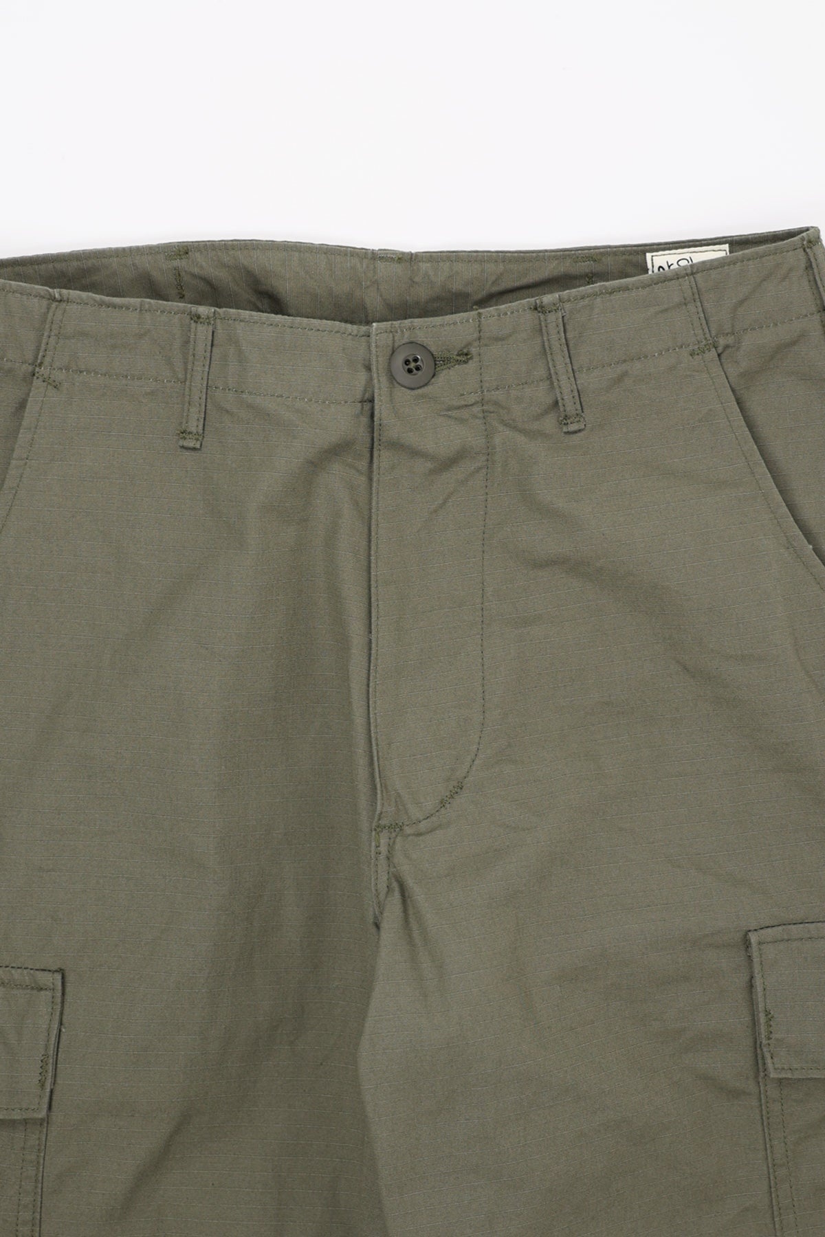 Vintage Fit 6 Pocket Cargo Pant - Olive Ripstop - 2