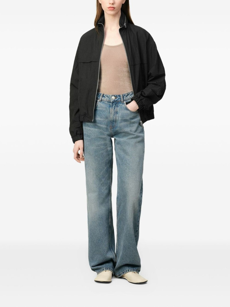 AMI Paris logo-print zip-up windbreaker outlook