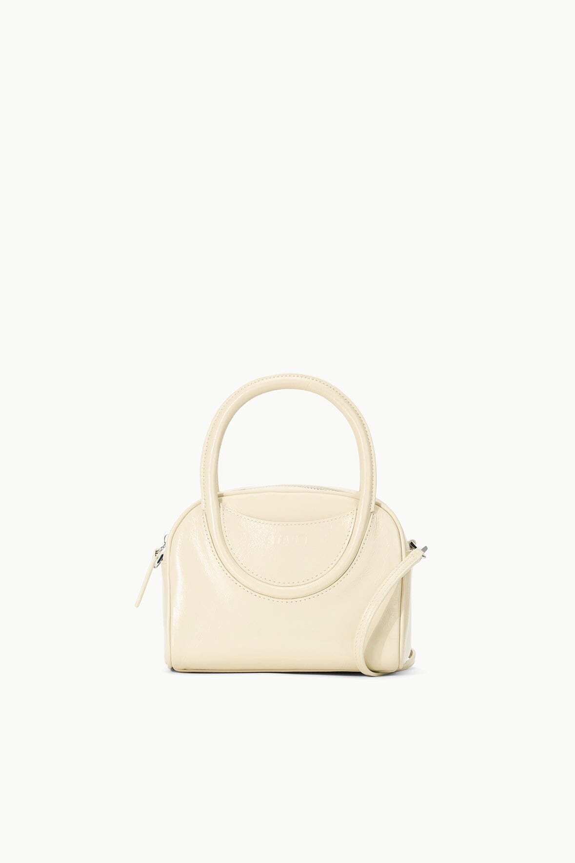 STAUD MAUDE MINI BOWLER BAG CREAM - 1