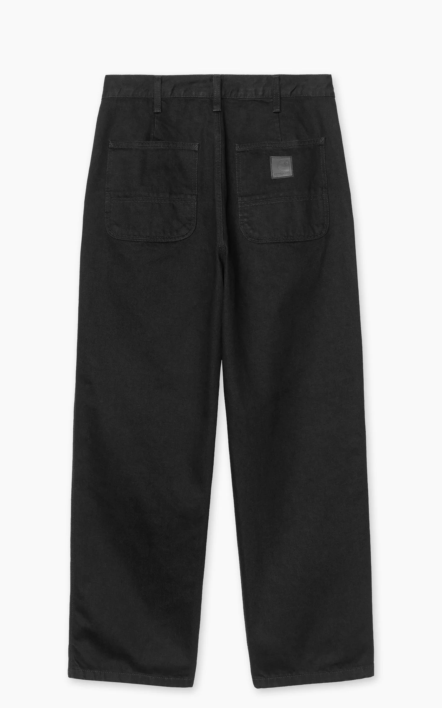 CARHARTT WIP JACE PANT COTTON SMITH DENIM RINSED BLACK - 1