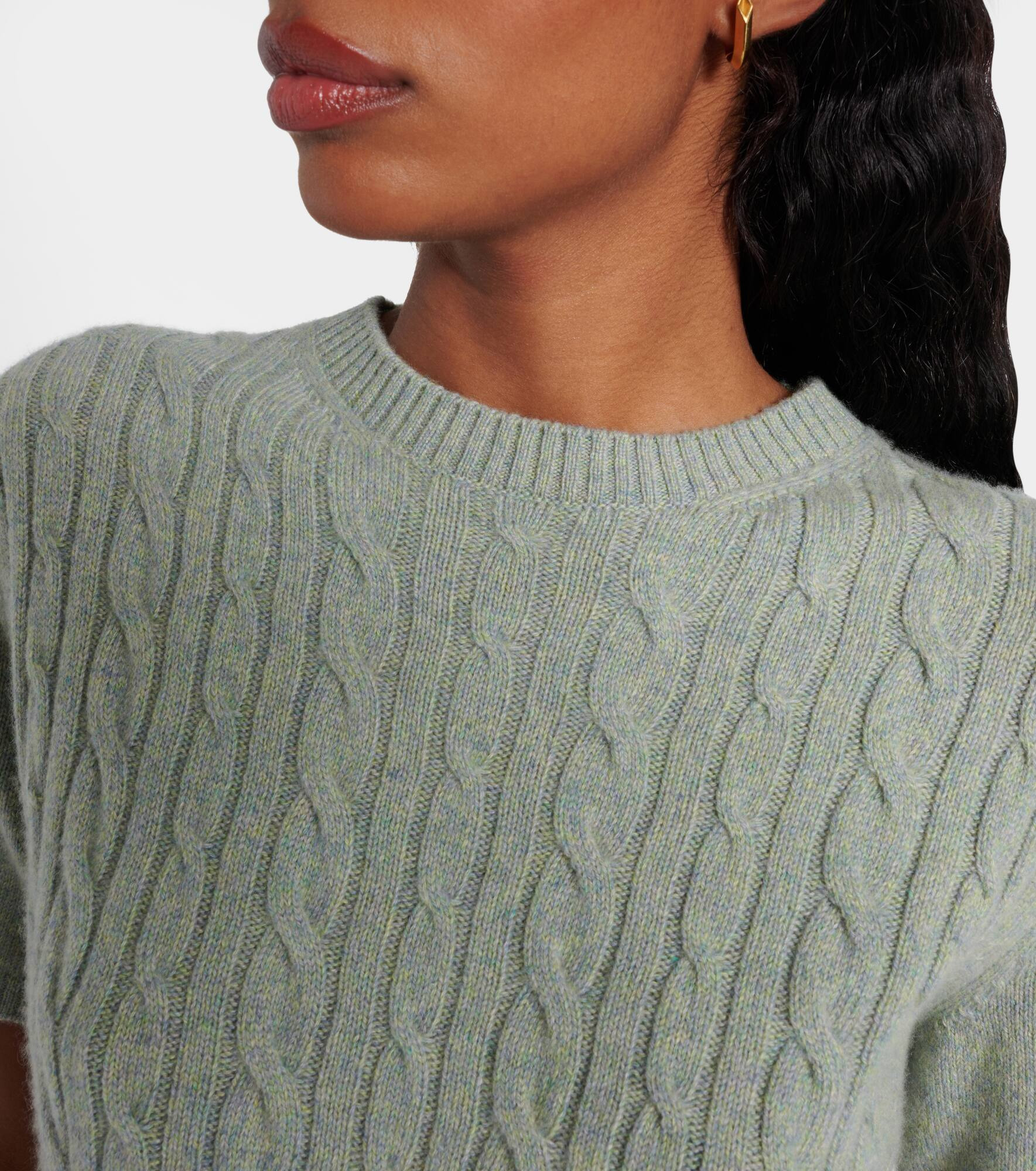 Treccia cable-knit cashmere sweater - 4