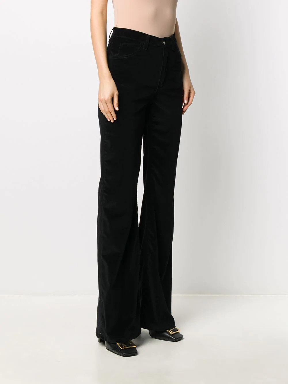   bootcut corduroy trousers   - 3