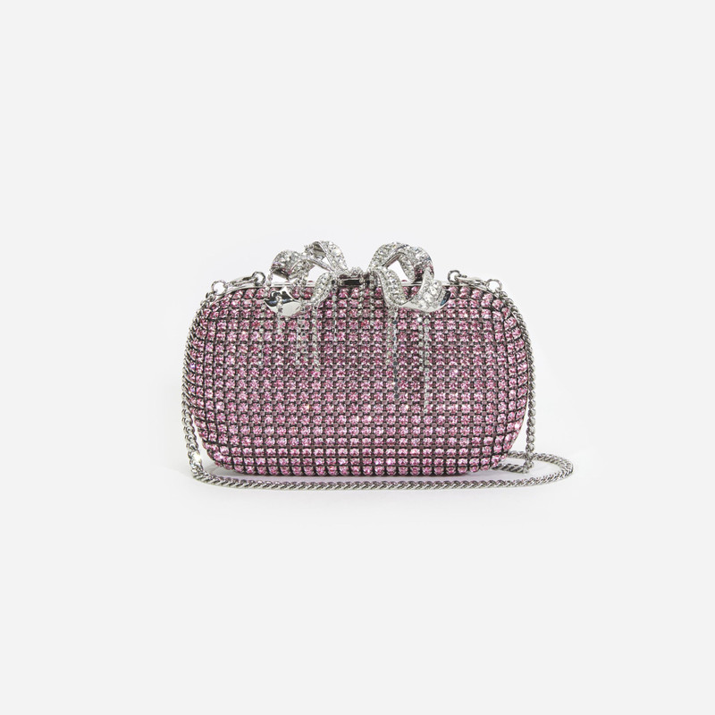 Pink Chainmail Clutch Bag 4