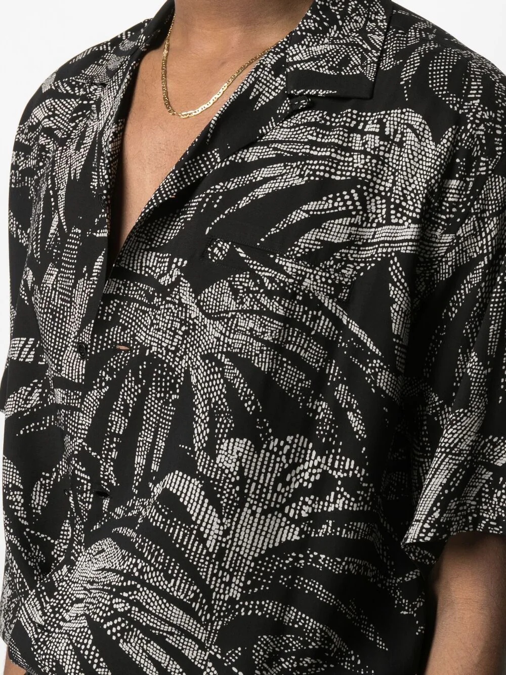 tropical print short-sleeve shirt - 5