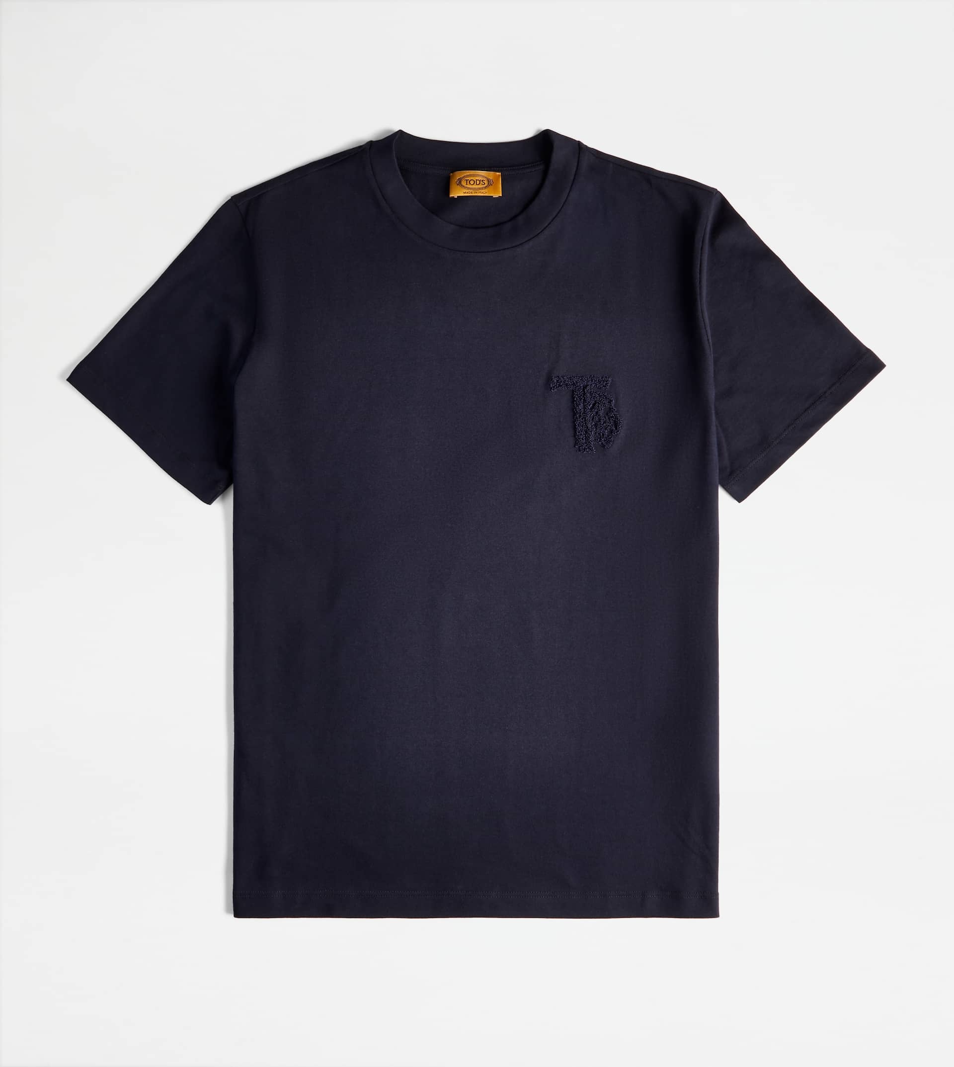 ROUND NECK T-SHIRT - BLUE - 1