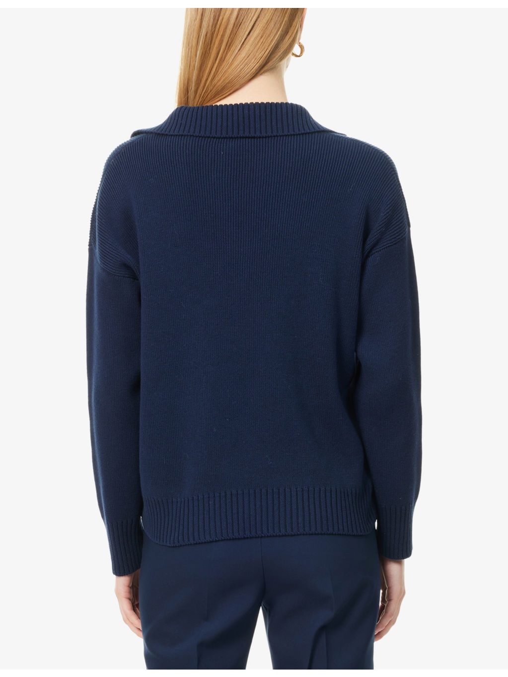 Saloon V-Neck Cotton Jumper - 4