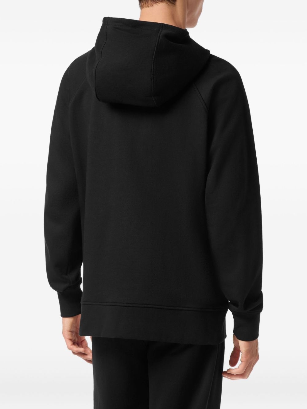 zip-up logo-patch hoodie - 4