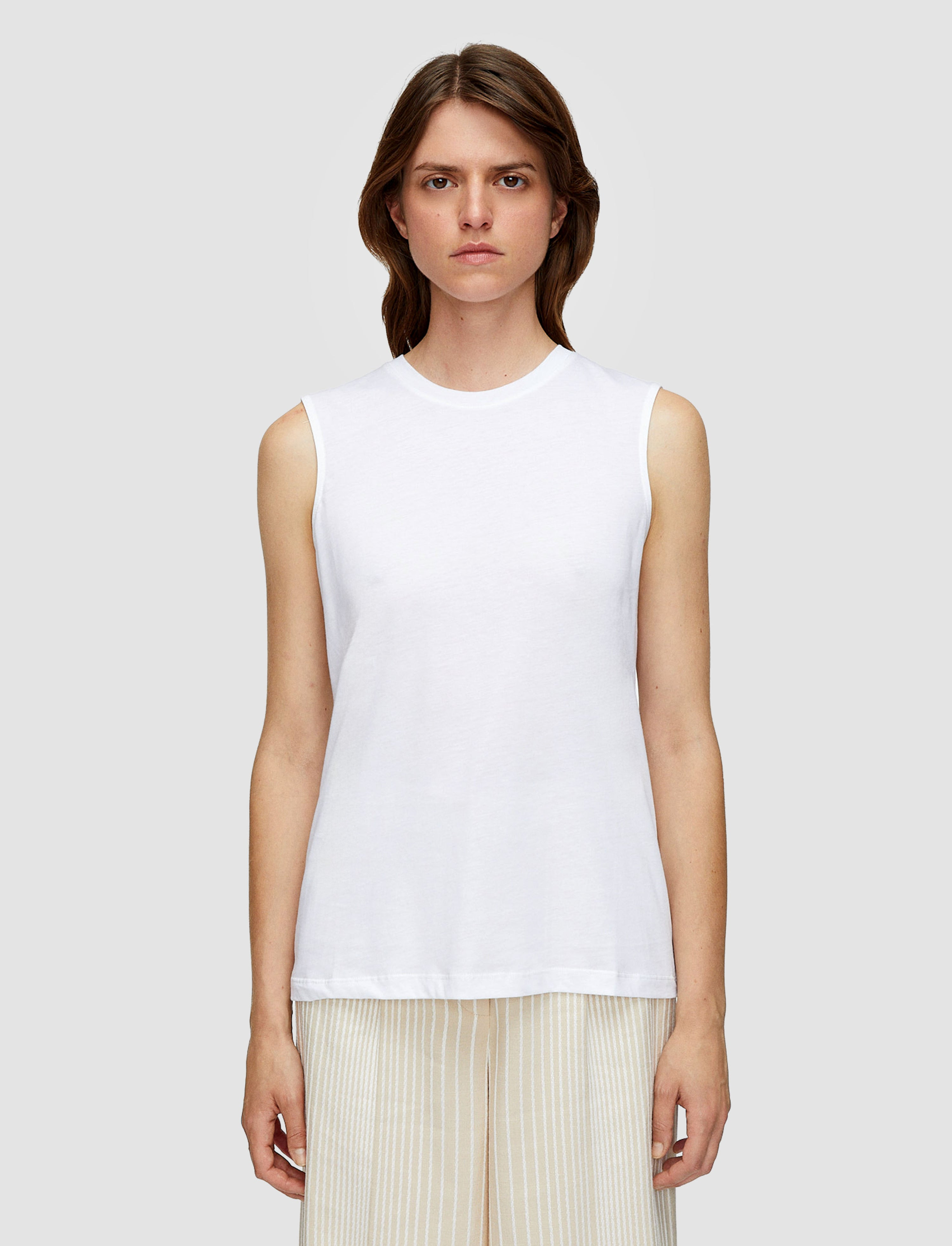 Cotton Silk Jersey Tank Top - 2